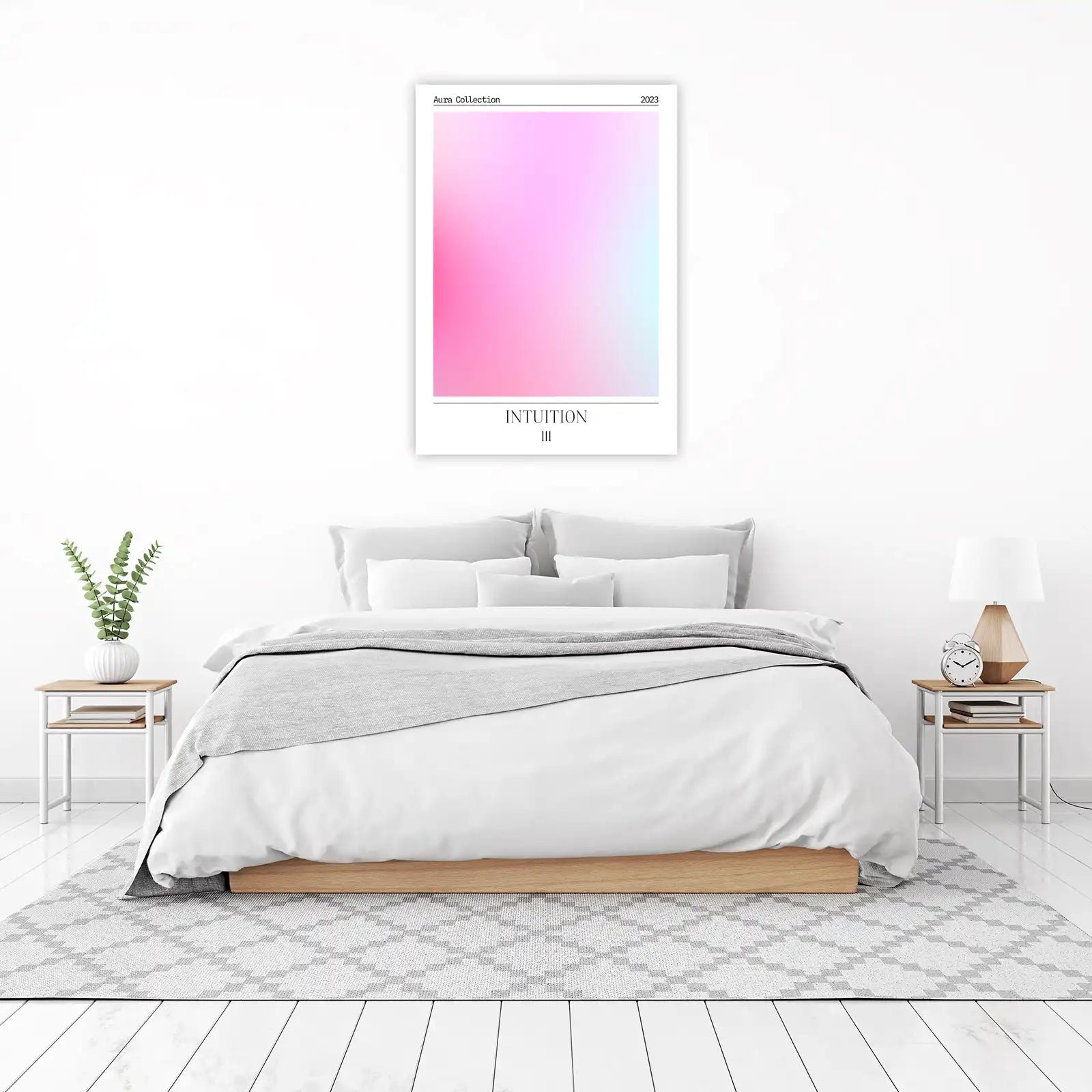 Intuition Aura Gradient Pink Sky Wall Art
