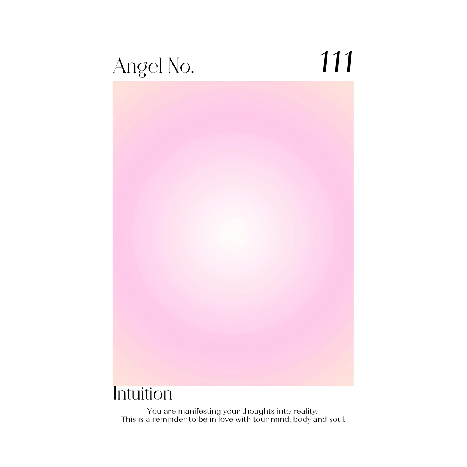 Spiritual Aura Gradient Pink Intuition Wall Art
