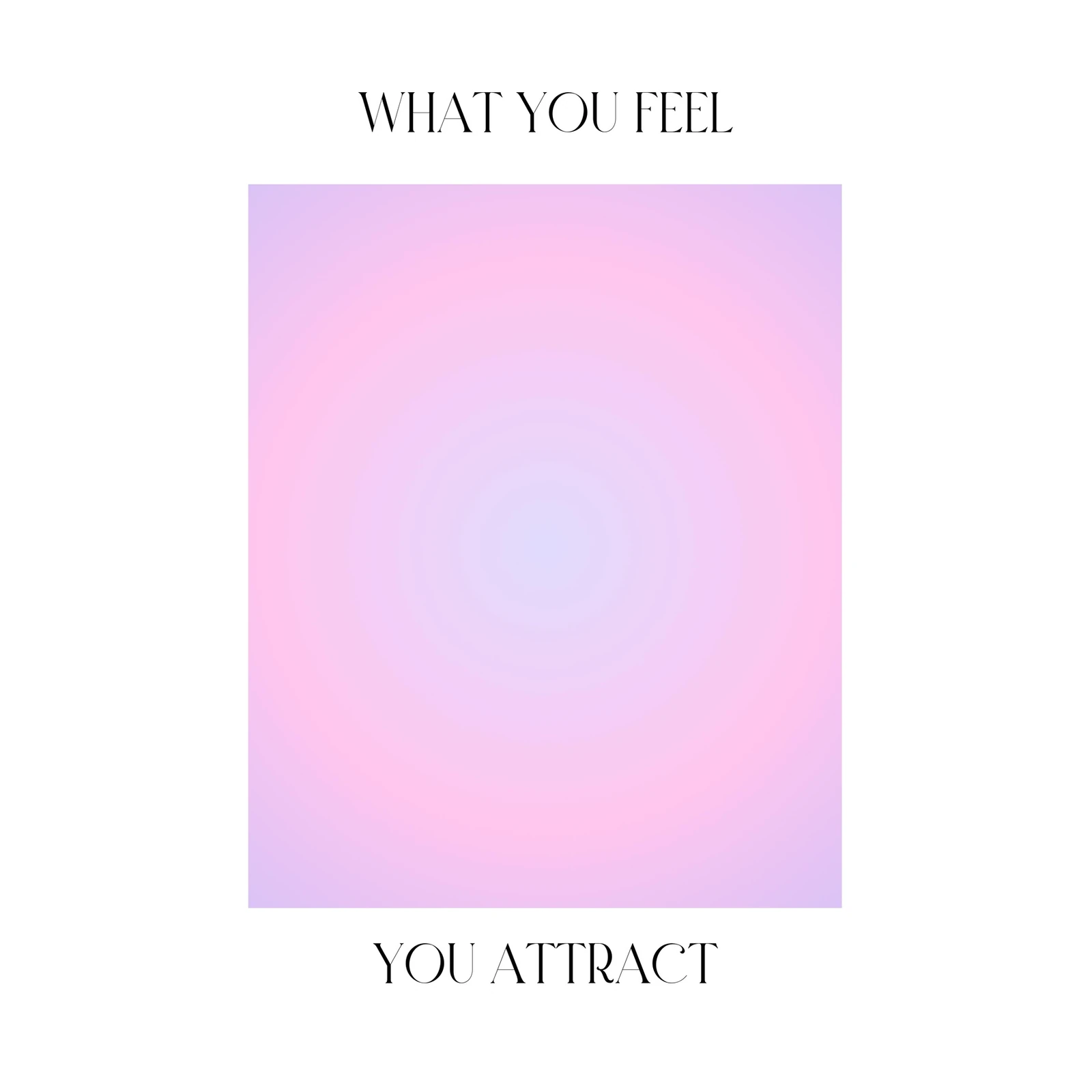 Aura Gradient 'What You Feel' Wall Art