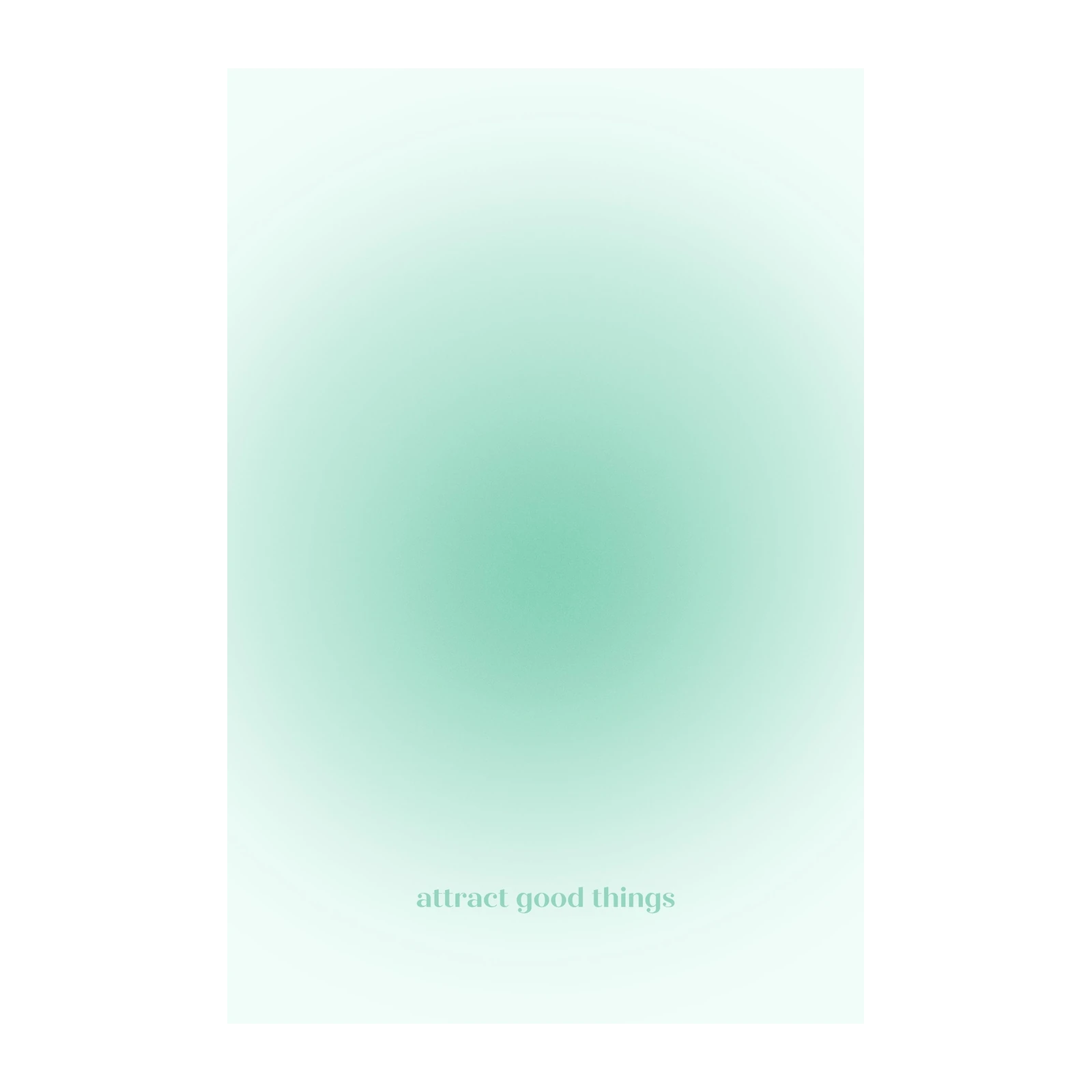 Aura Gradient "Attract Good Things" Wall Art