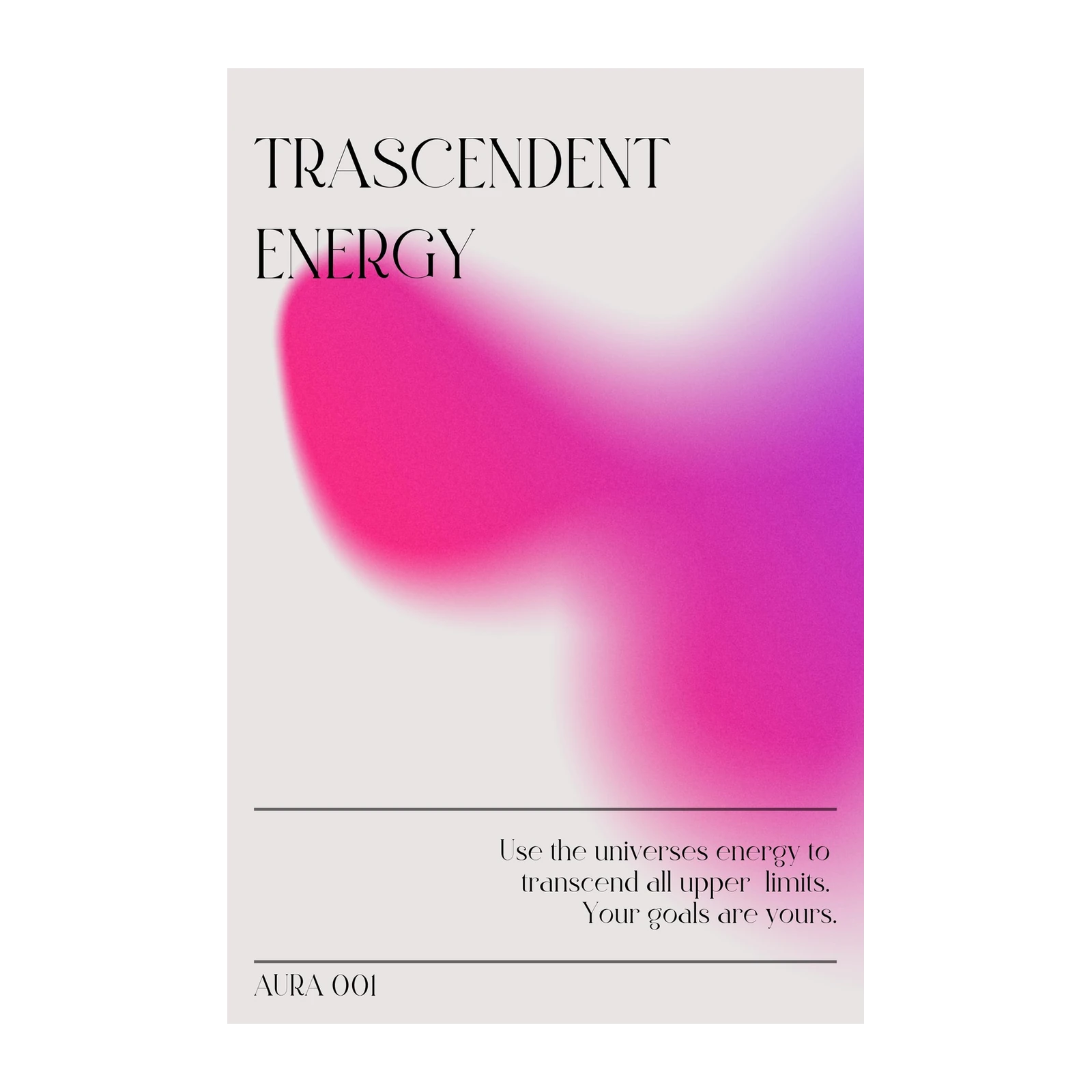 Transcendent Energy Aura Gradient Wall Art