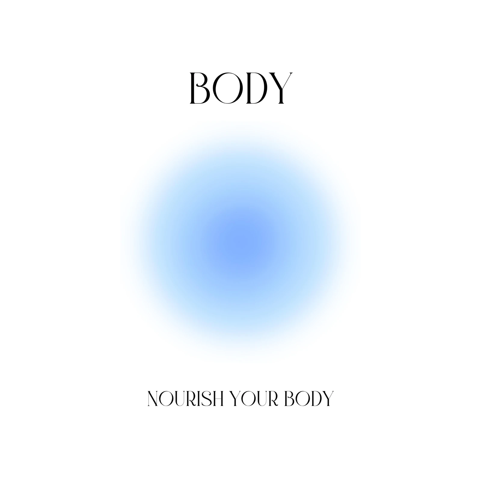Calming Aura 'Nourish Your Body' Wall Art