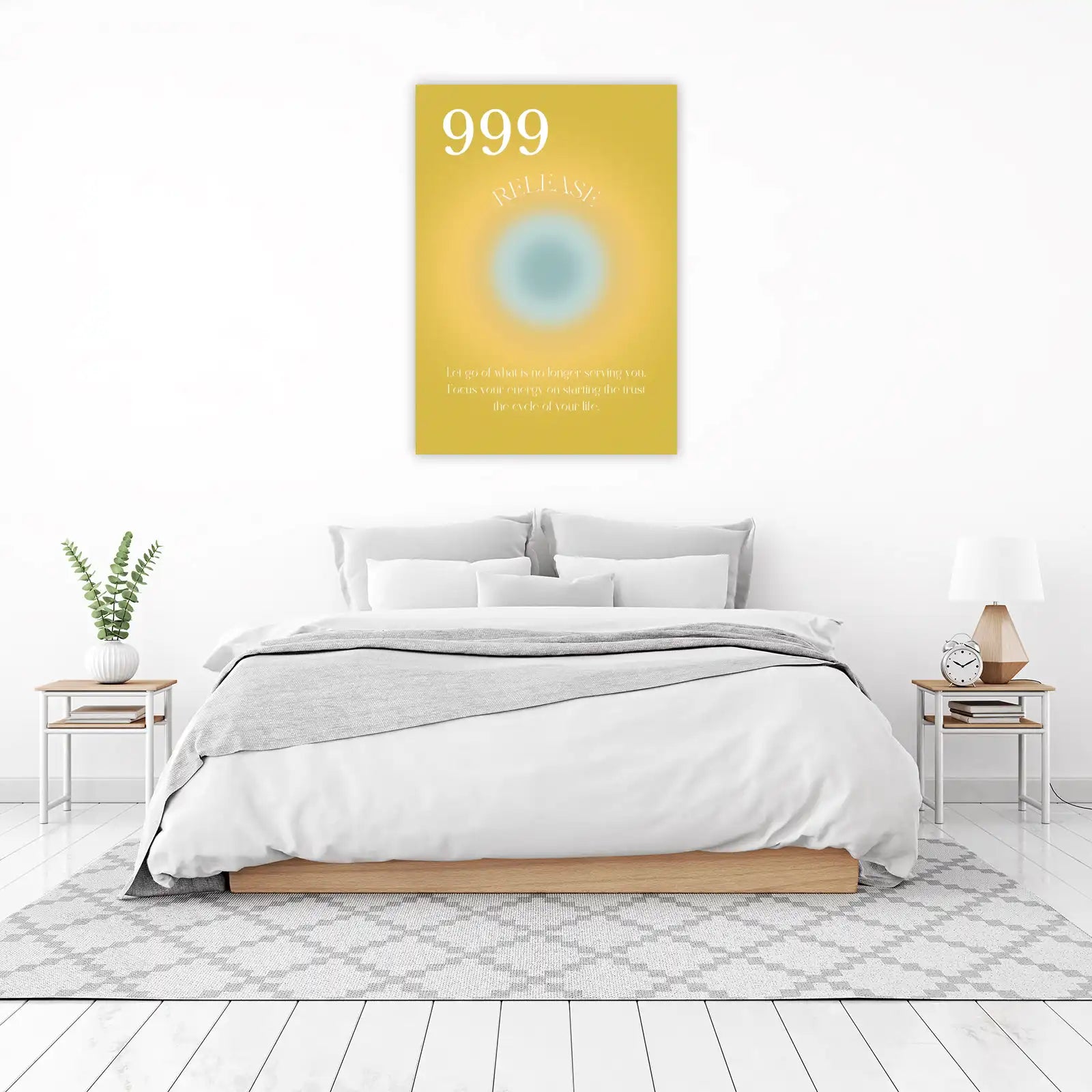 999 Angel Number Release Wall Art