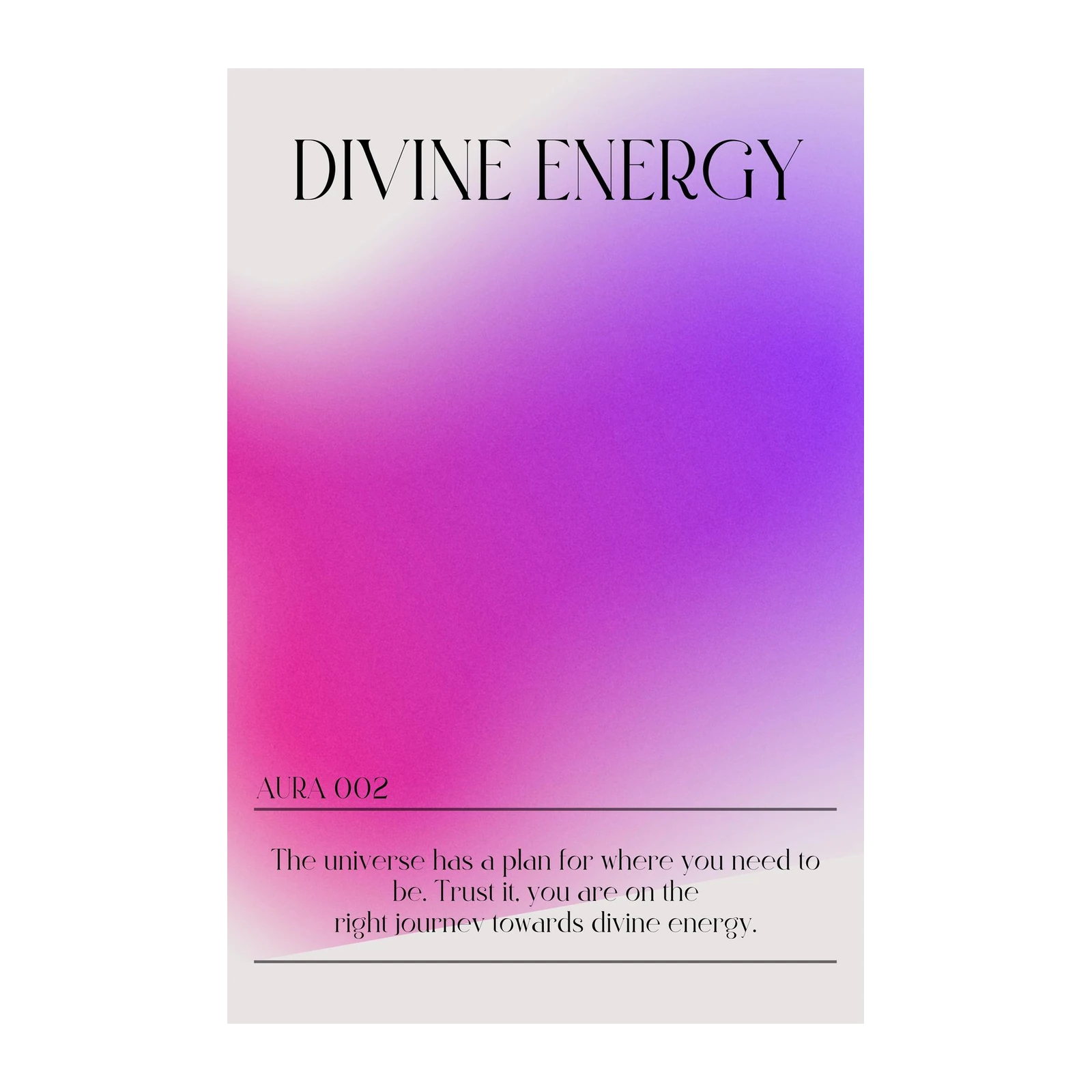 Divine Energy Aura Gradient Wall Art