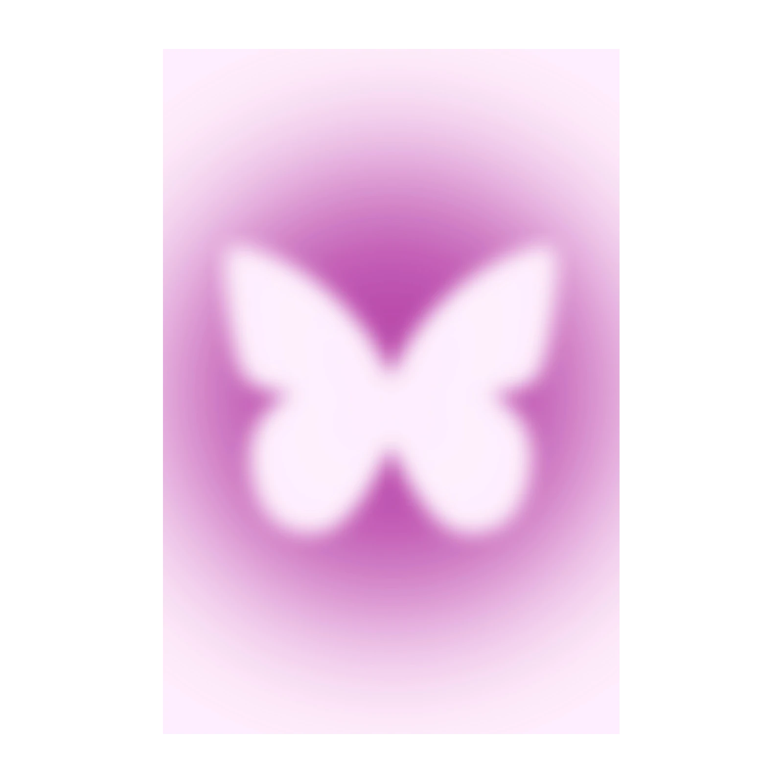 Dreamy Butterfly Aura Wall Art