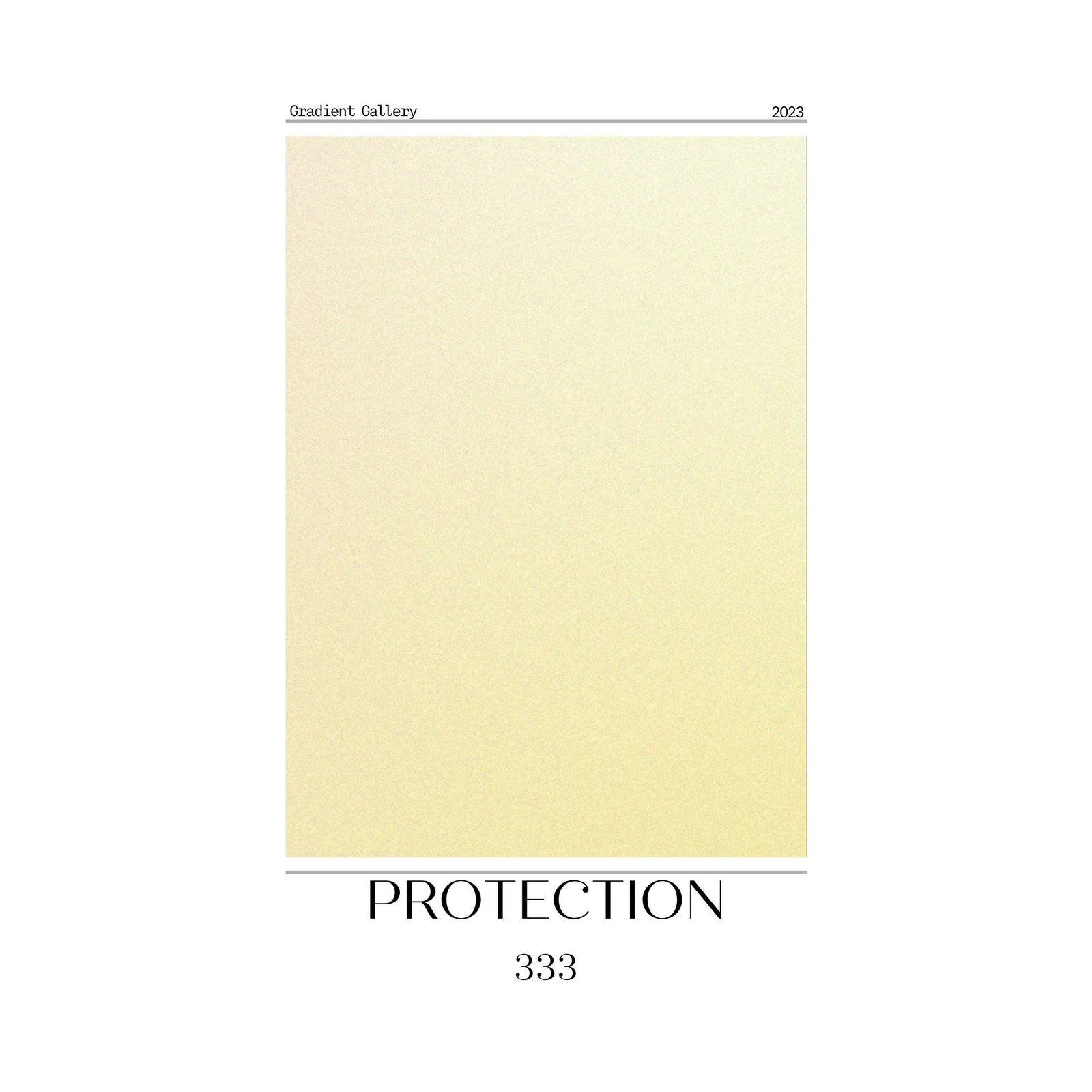 Soft Yellow Gradient "Protection" Wall Art