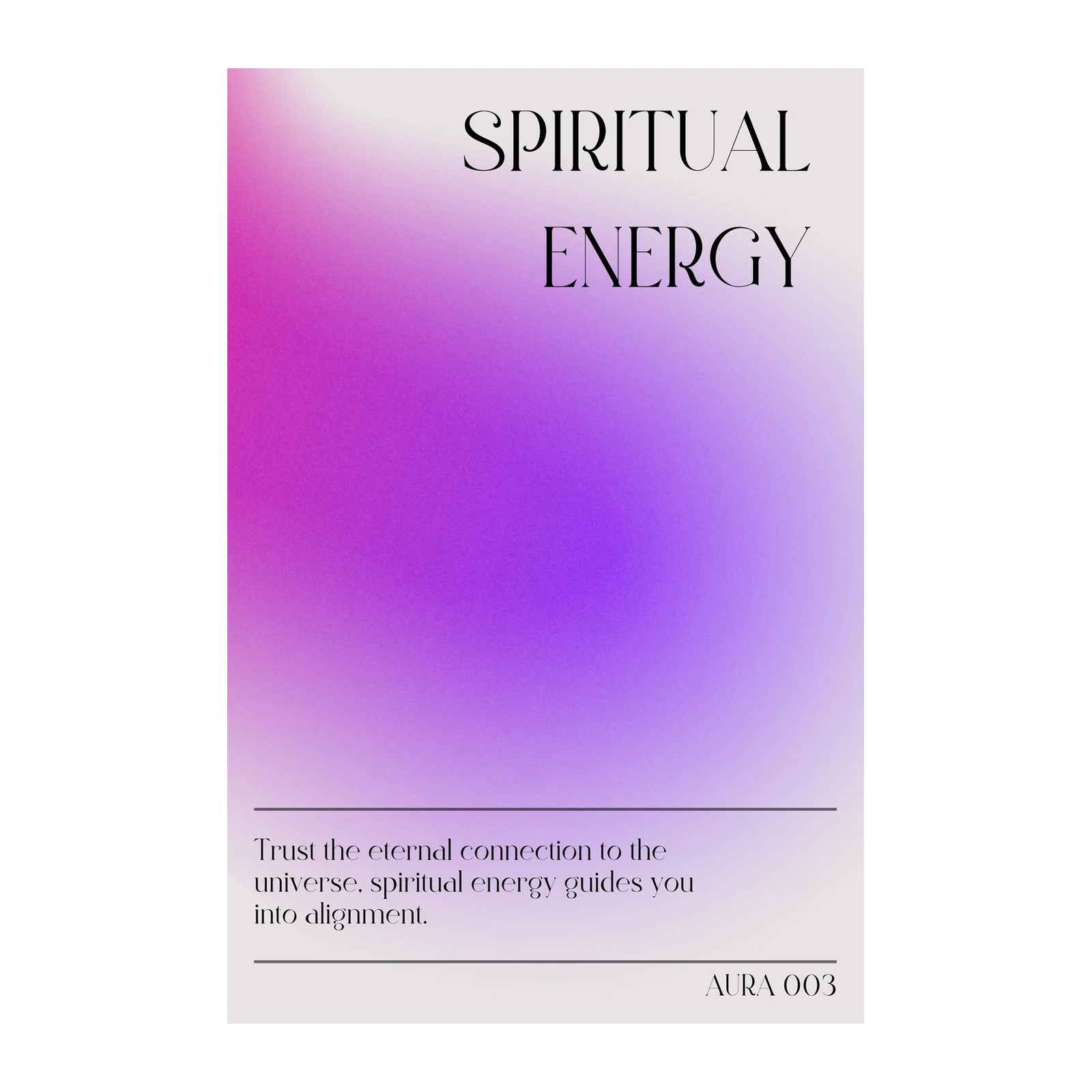Spiritual Energy Aura Gradient Wall Art