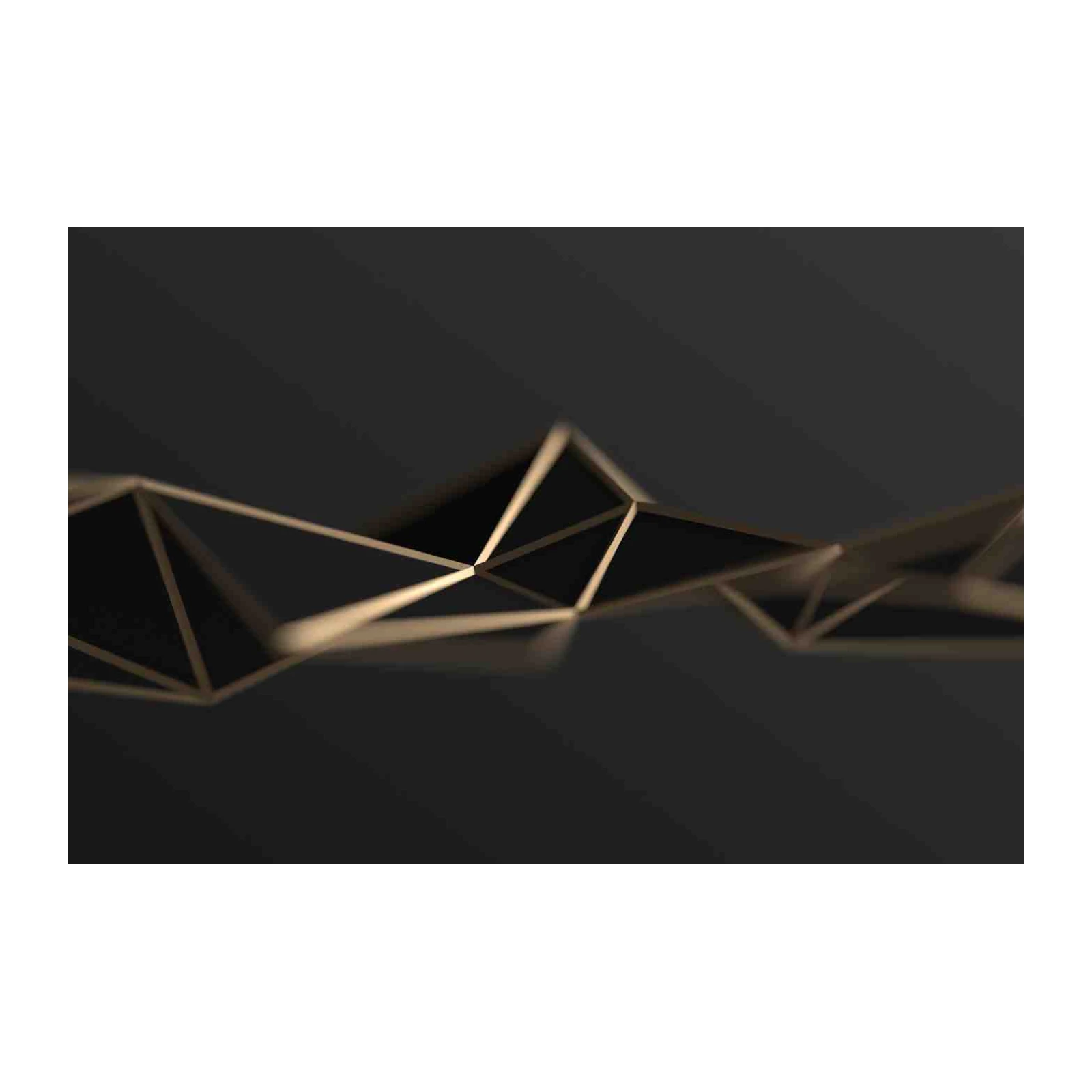 Geometric Gold Abstract Art Wall Art