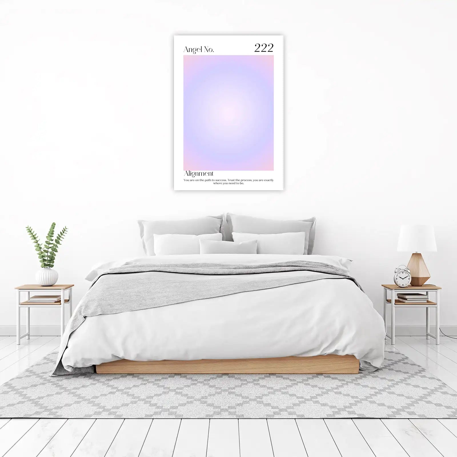 Angel Number 222 "Alignment" Aura Wall Art