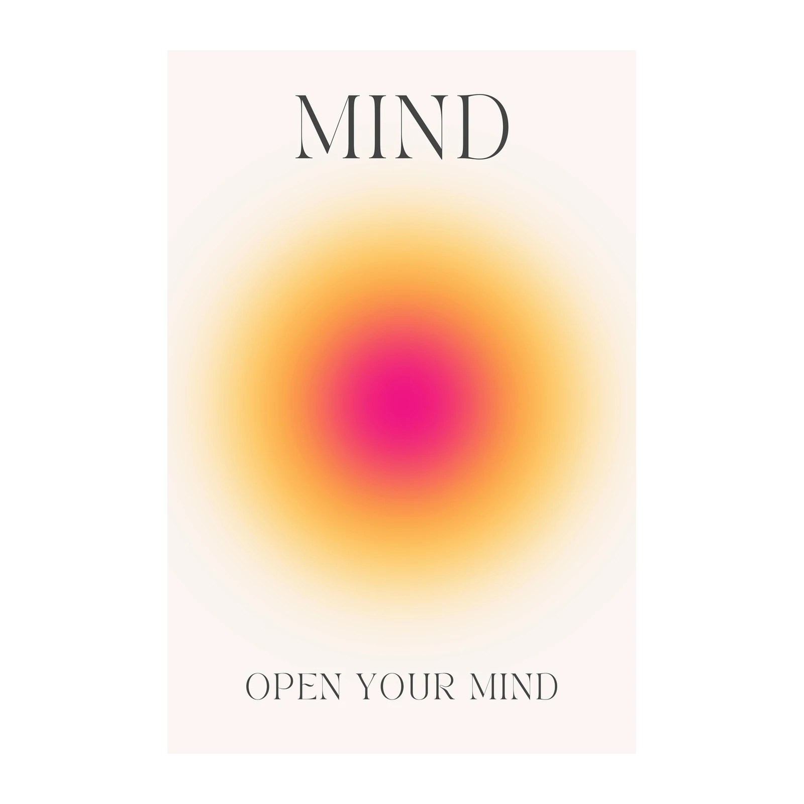 Mind Aura Gradient Wall Art for Modern Homes