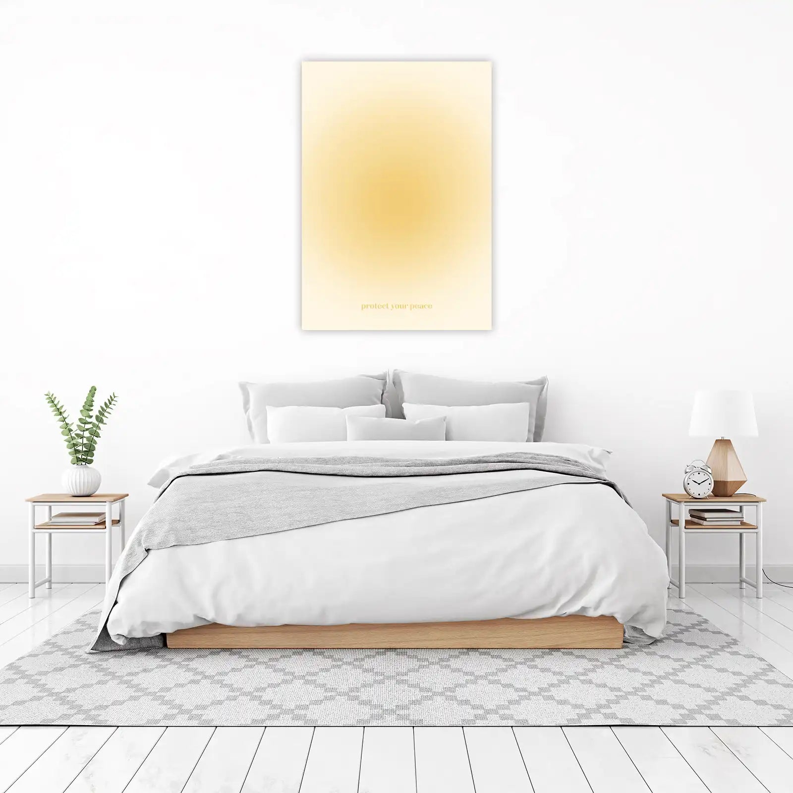 Aura Gradient Protect Your Peace Wall Art