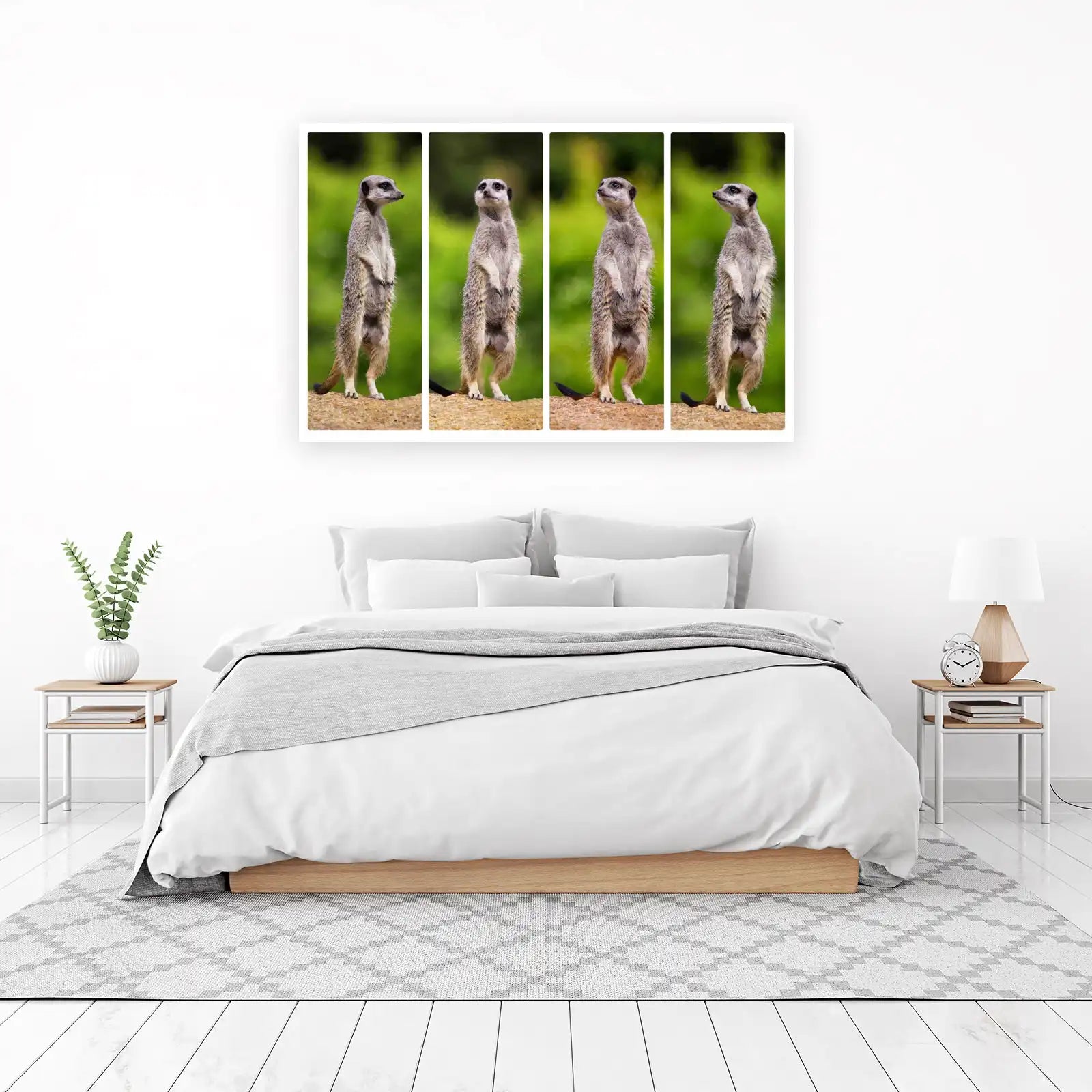 Alert Meerkats Trio Wall Art