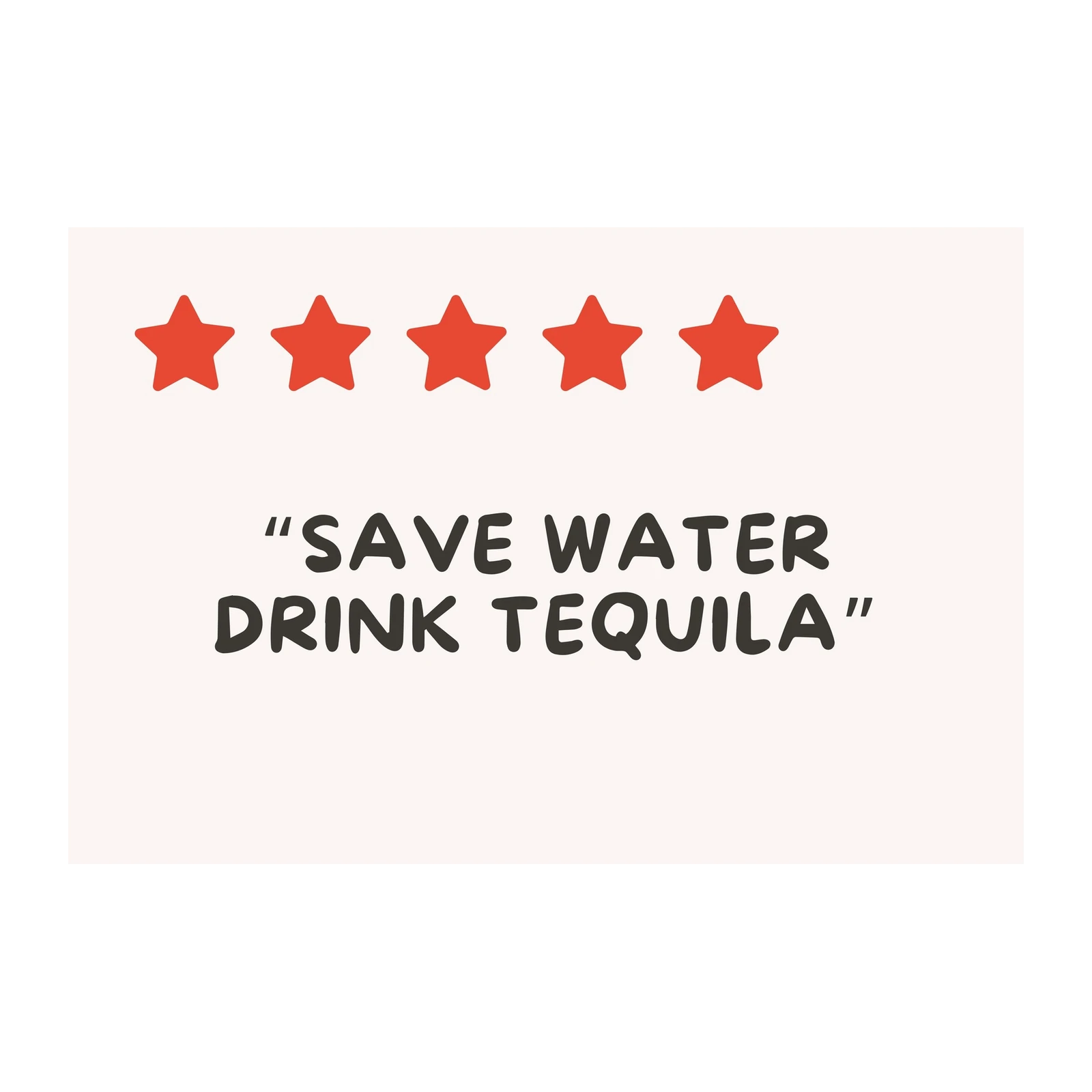 Save Water Drink Tequila - Fun Wall Art Wall Art