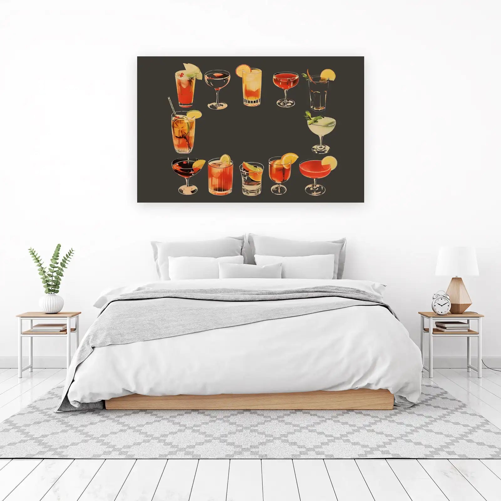 Cocktail Collection Vintage Style Wall Art