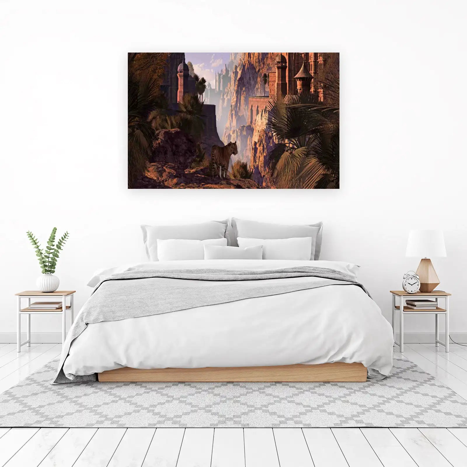 Majestic Tiger Mountain Castle Wall Art