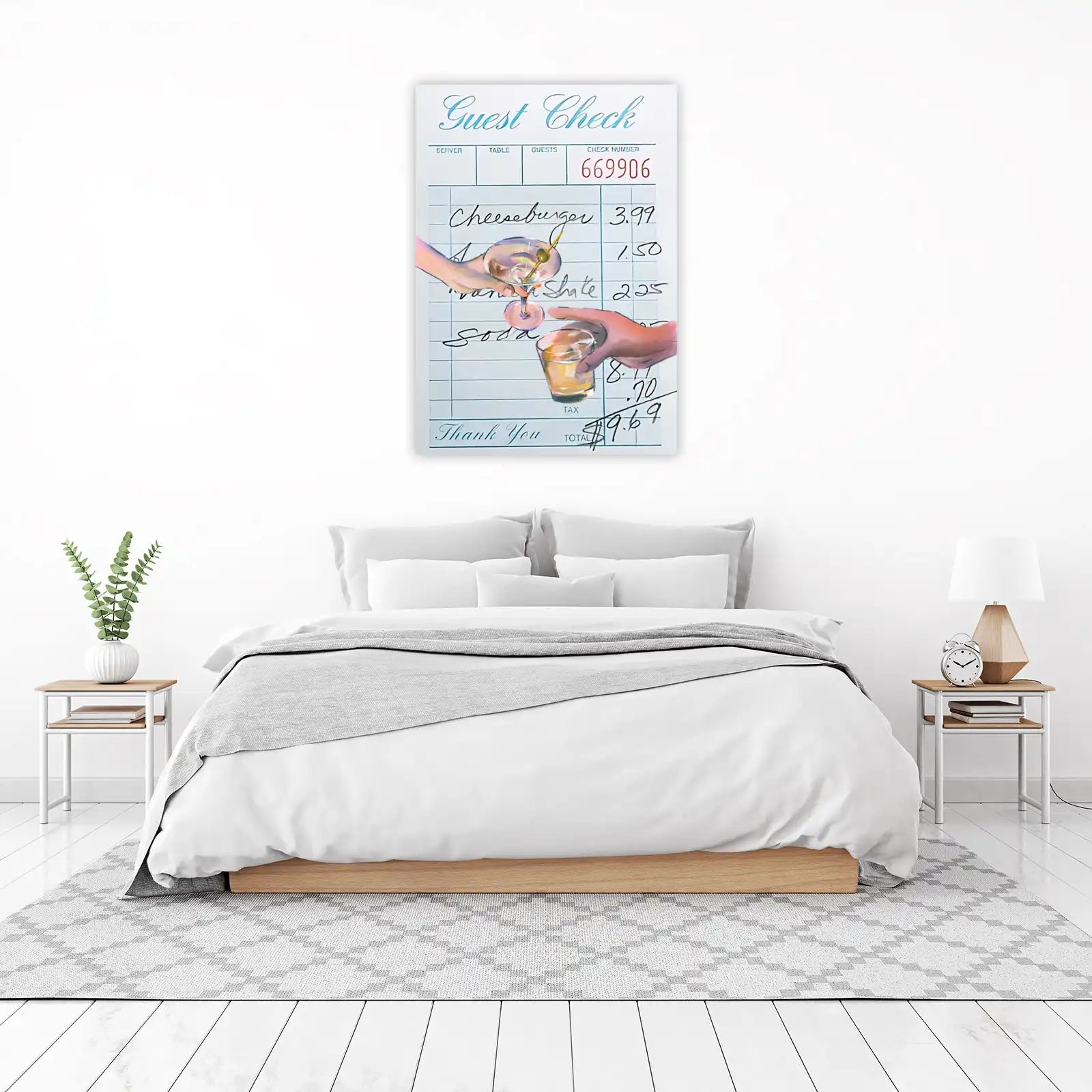 Cheers & Cheeseburgers Guest Check Wall Art