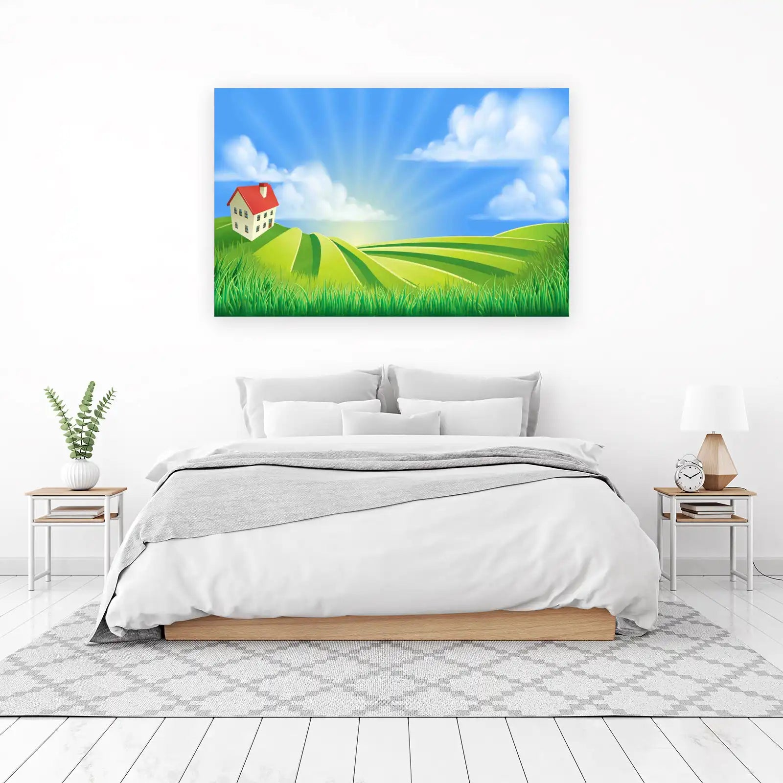 Idyllic Countryside Home Wall Art