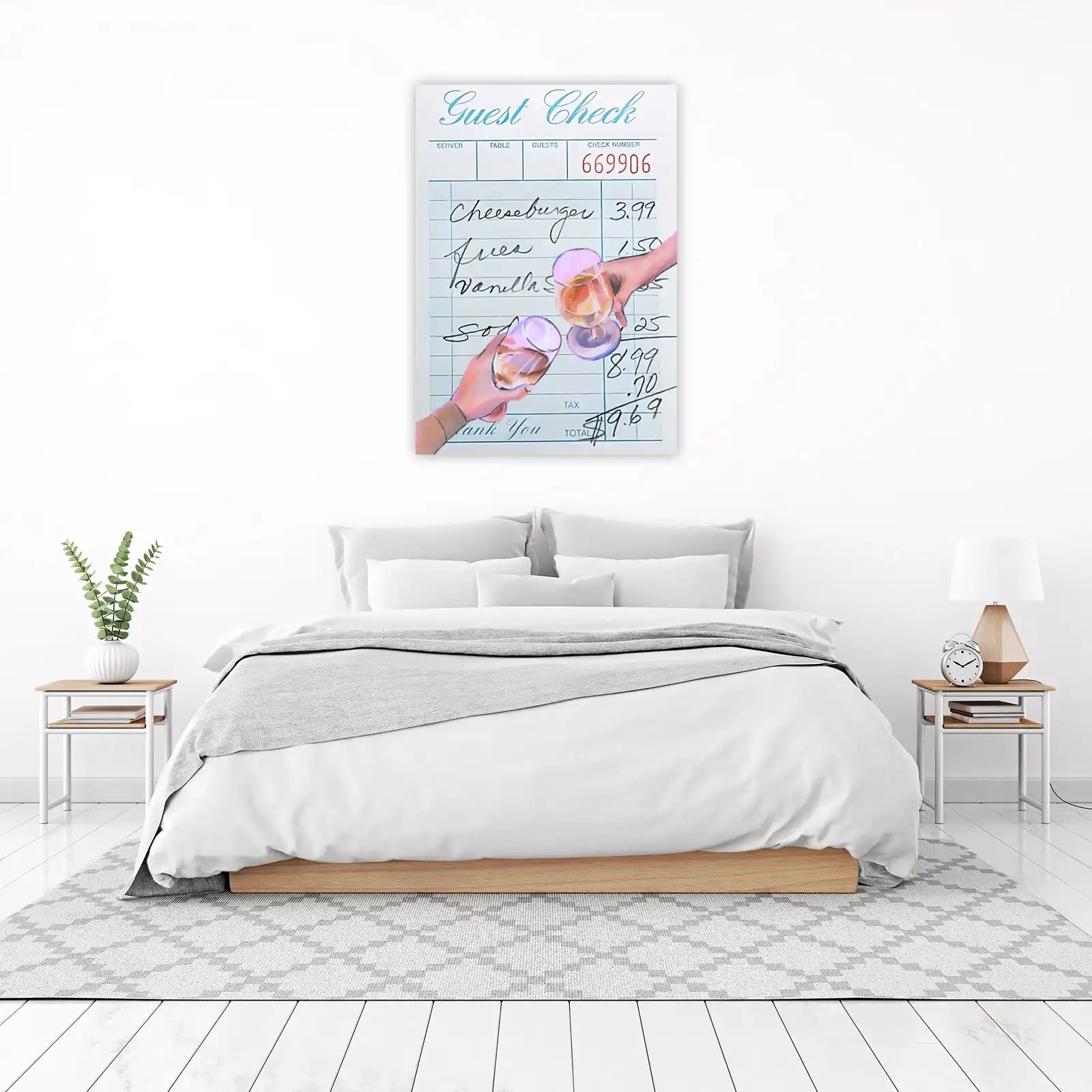 Retro Diner Guest Check Toast Wall Art