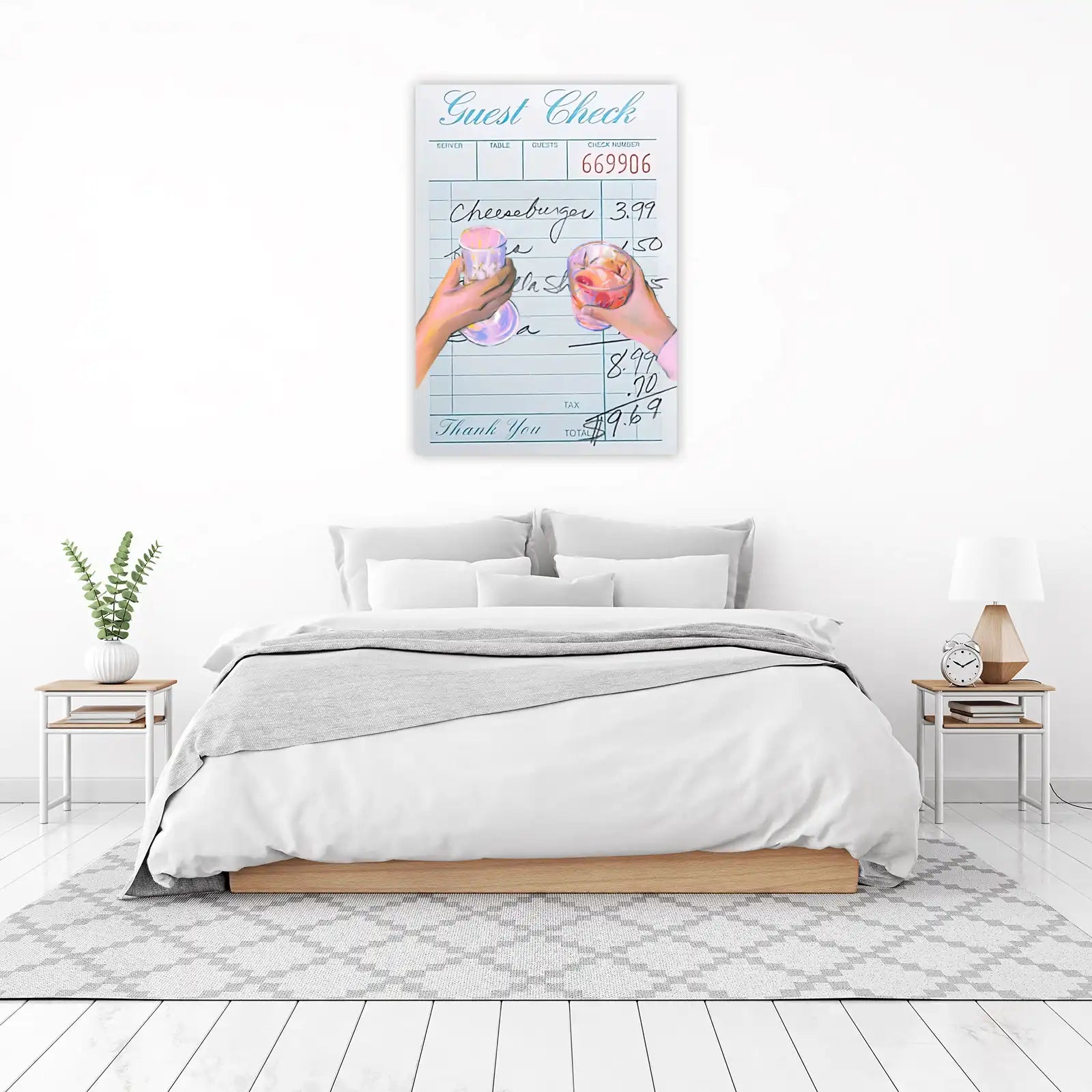 Cheers to Good Times Guest Check Wall Art