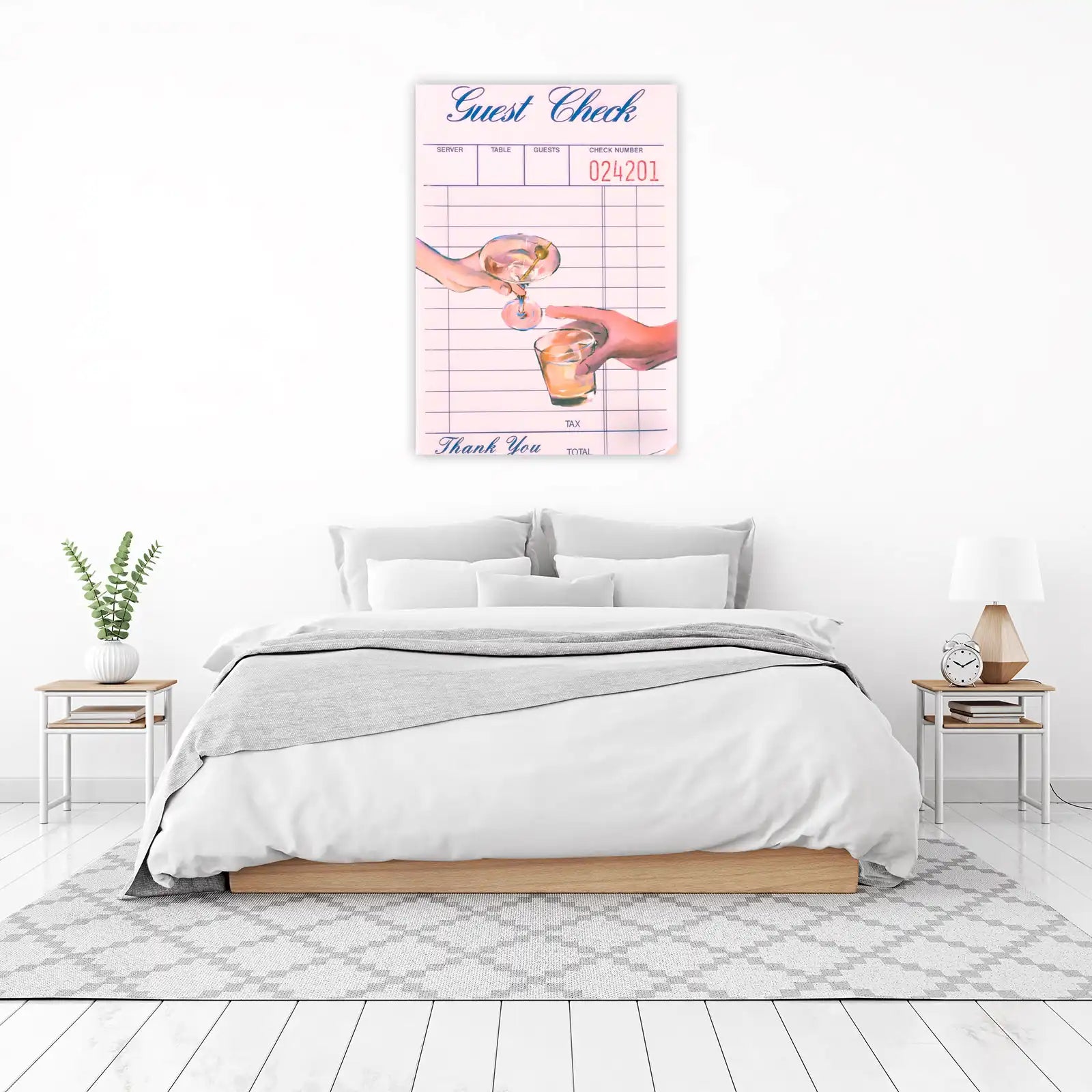 Cocktail Exchange Guest Check Wall Art
