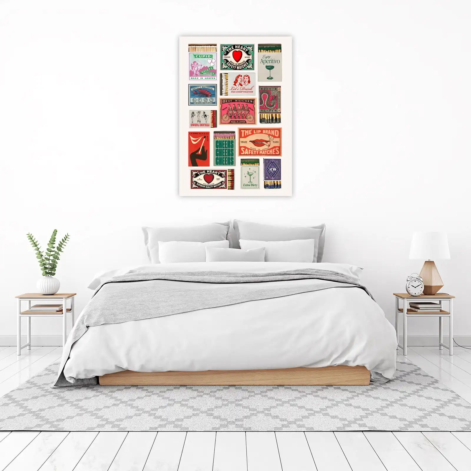 Retro Vintage Matchbox Art Wall Art