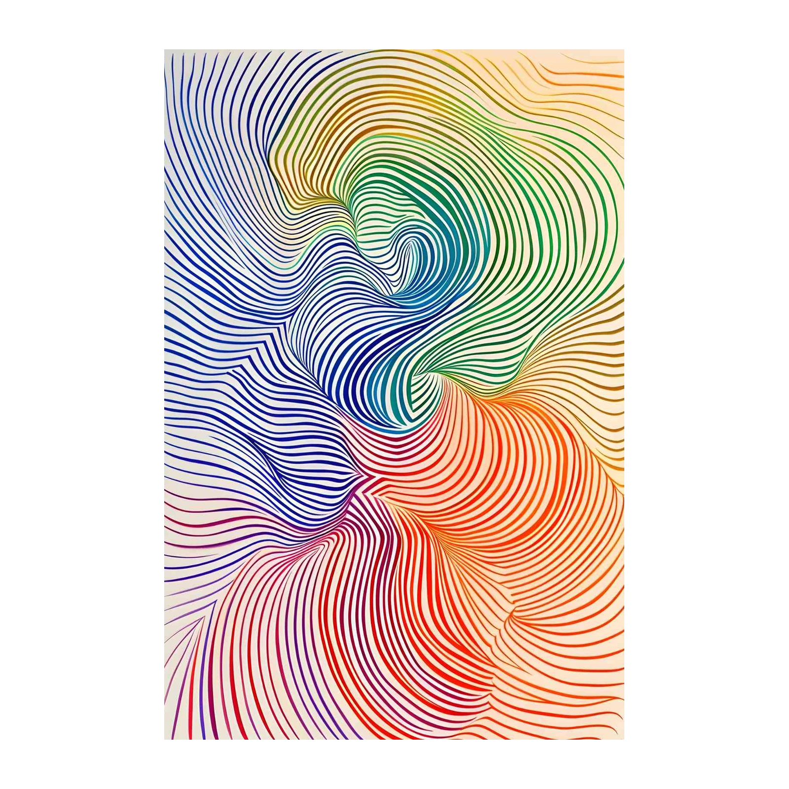 Abstract Gradient Flow Wall Art