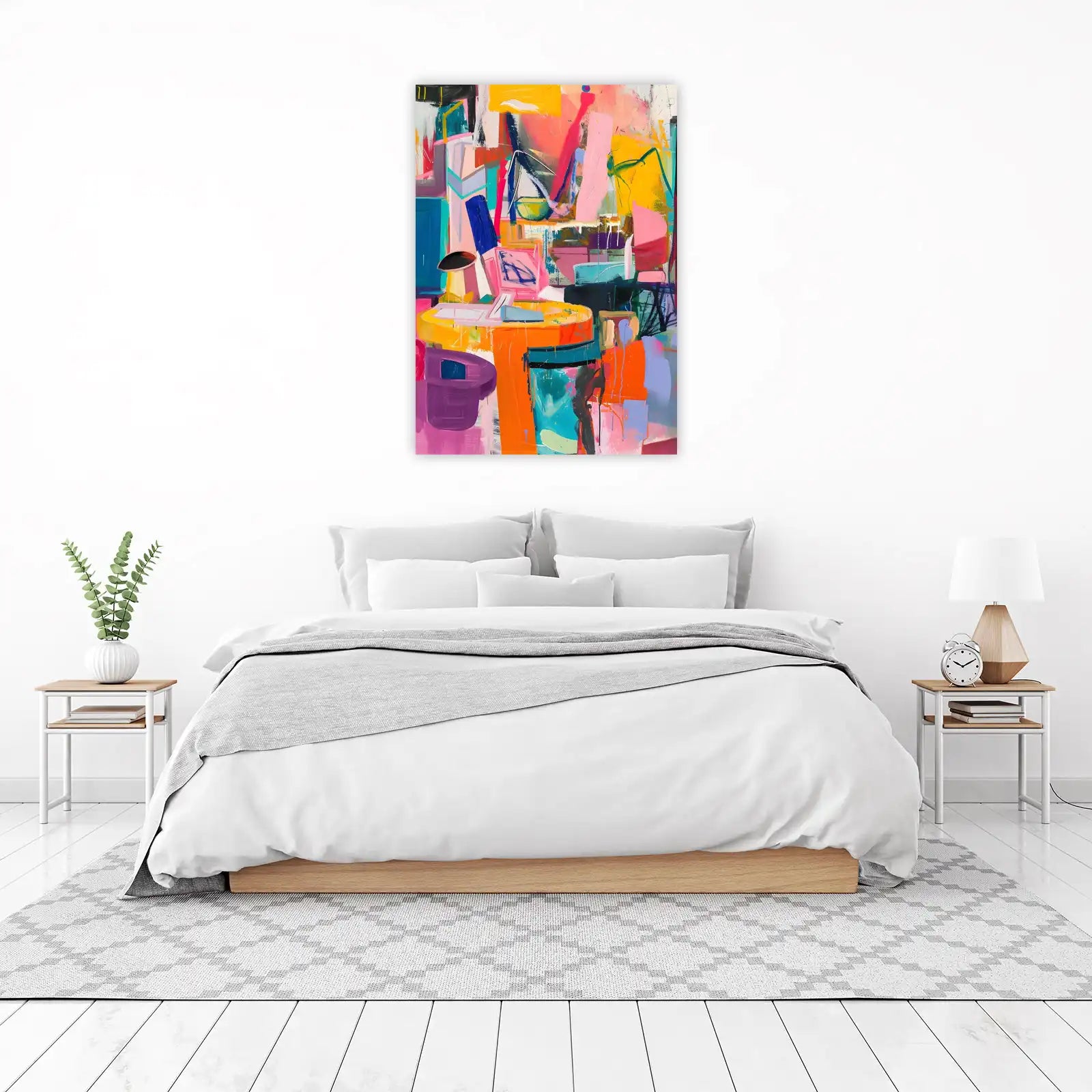 Vibrant Abstract Expressionist Wall Art Wall Art