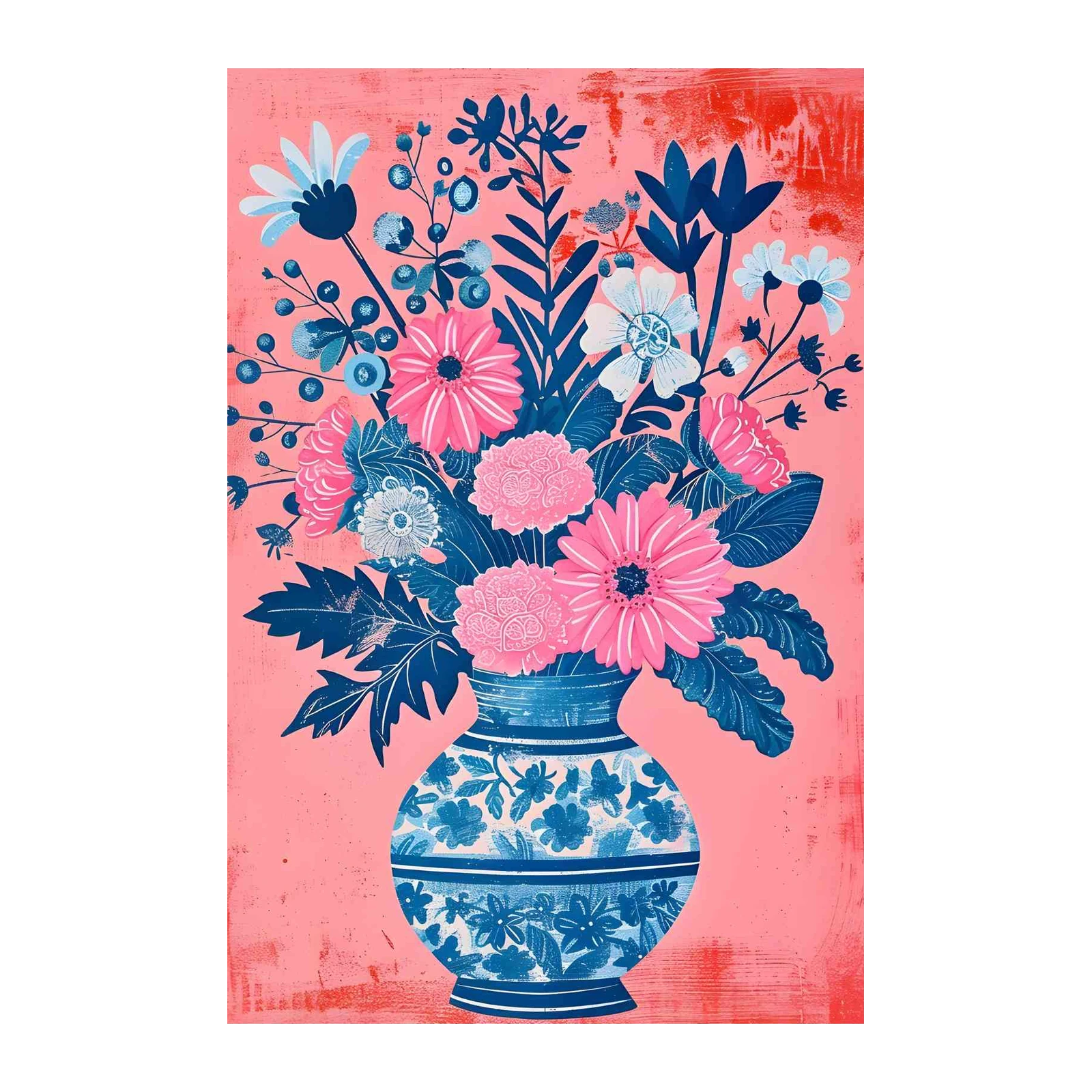 Vibrant Floral Bouquet Wall Art