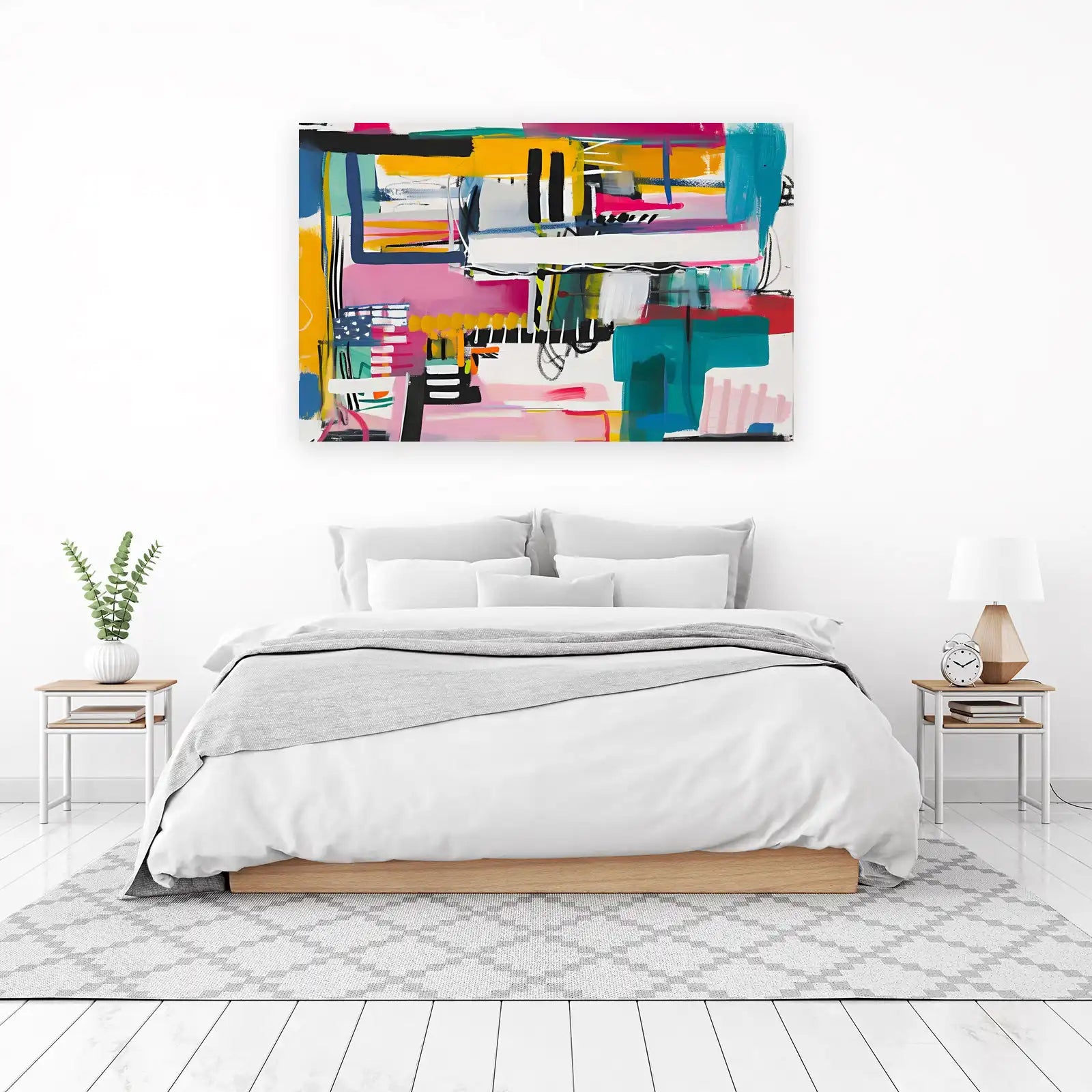 Vibrant Abstract Expressionism Wall Art Wall Art