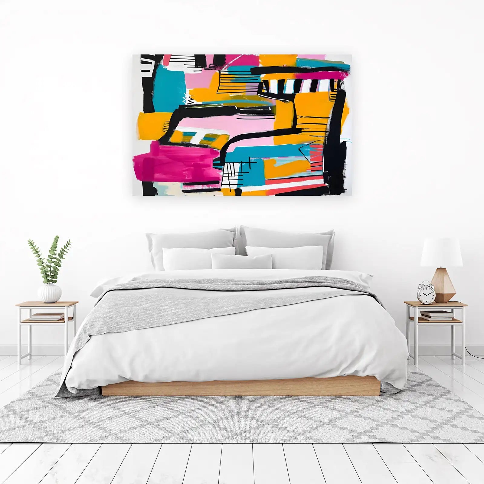 Vibrant Abstract Geometric Wall Art