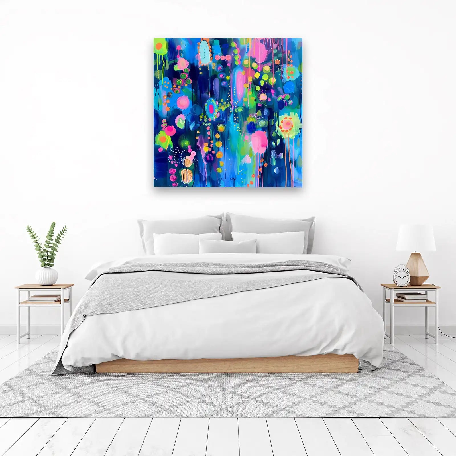 Vibrant Abstract Circles Wall Art