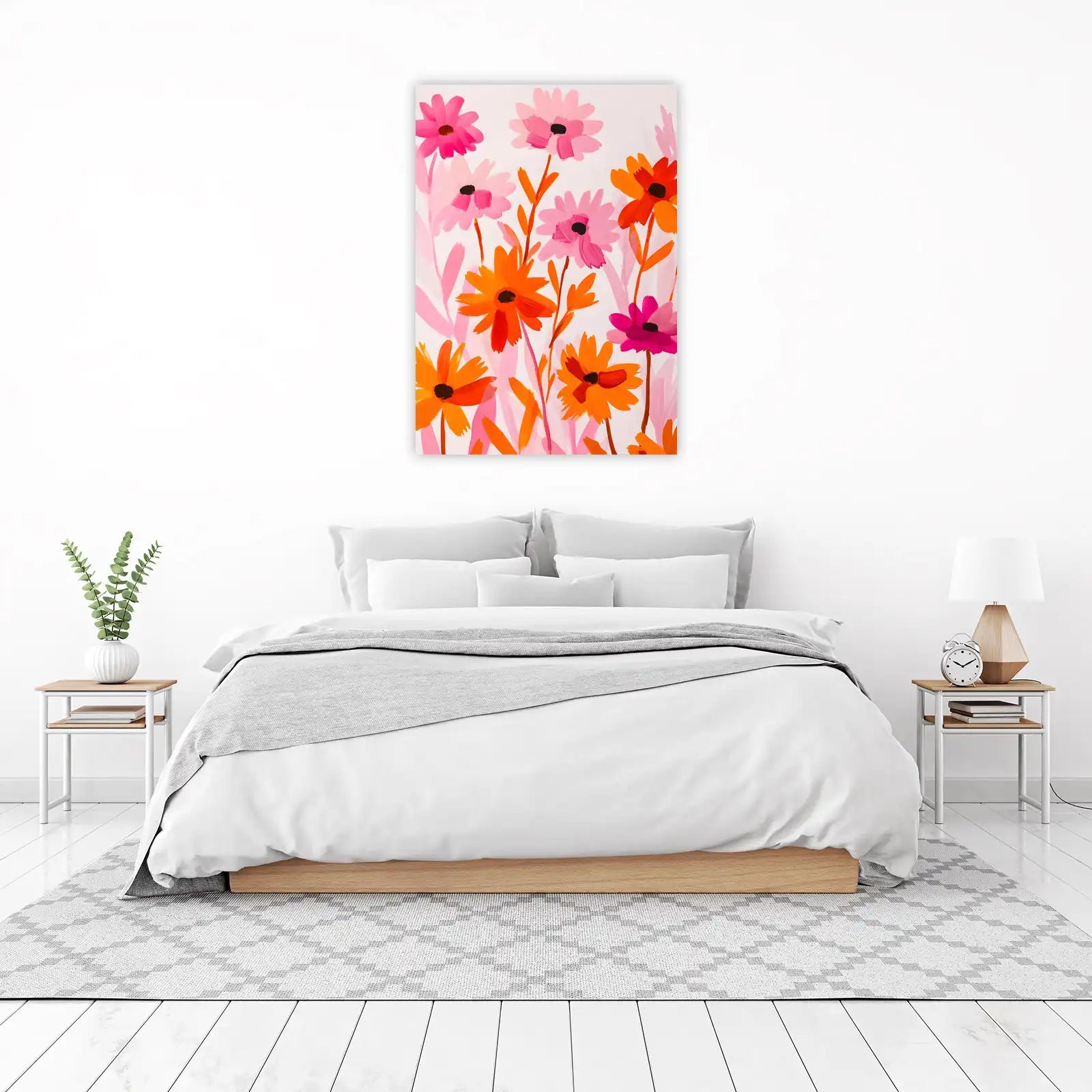 Vibrant Floral Burst Wall Art