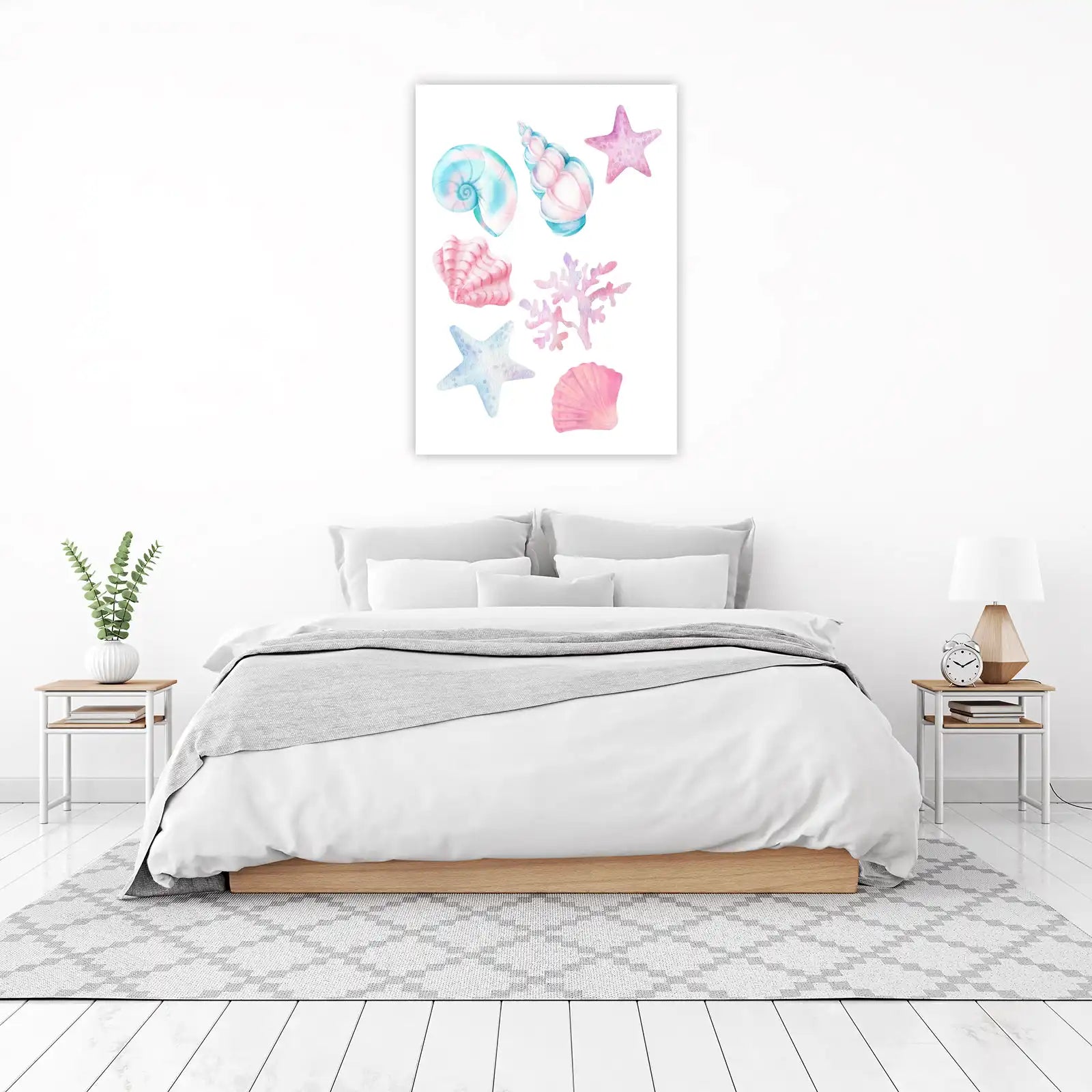 Pastel Seashell & Starfish Wall Art Wall Art