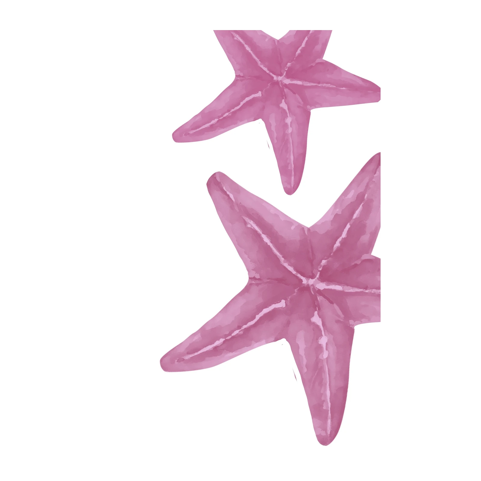 Charming Pink Starfish Duo Wall Art