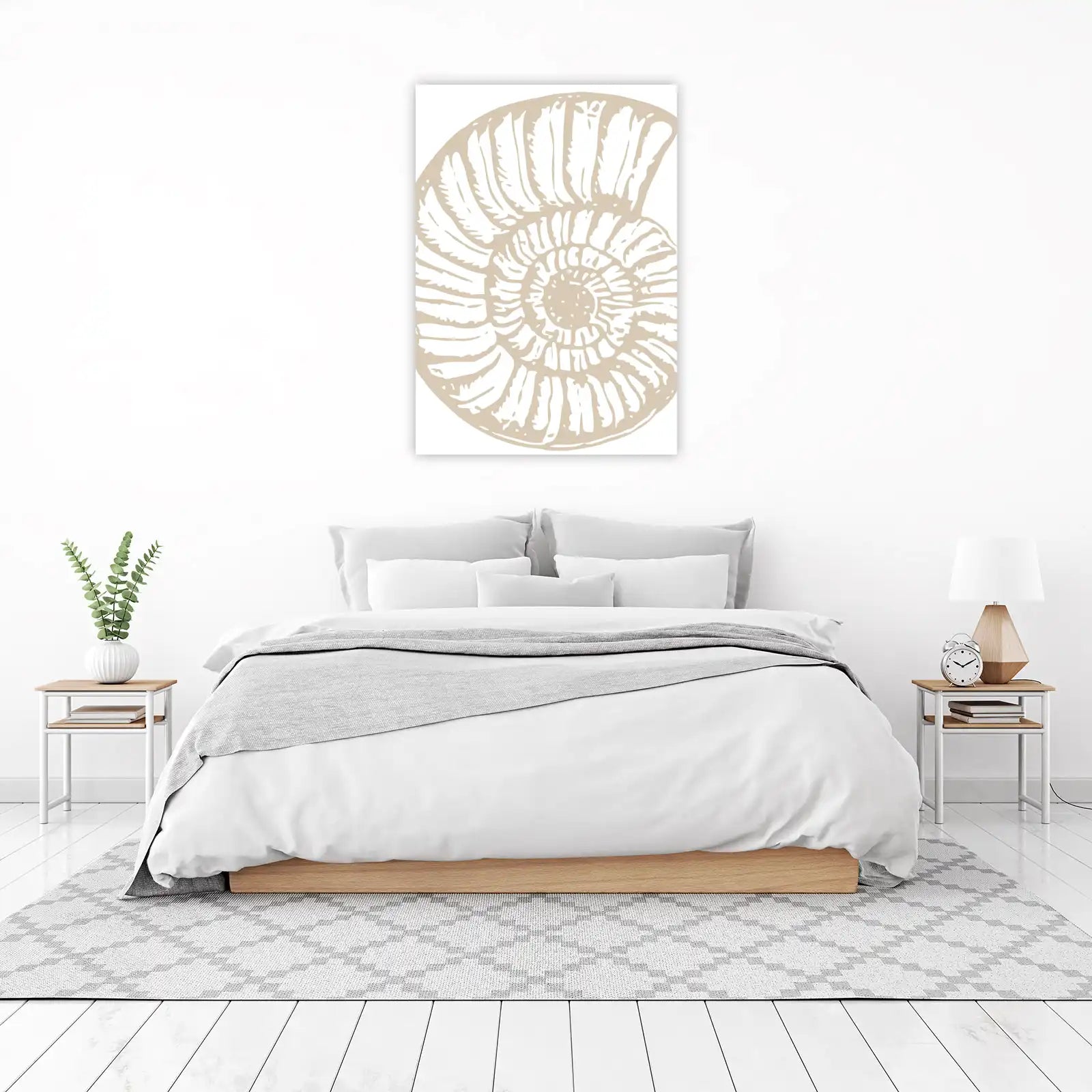 Elegant Ammonite Fossil Wall Art