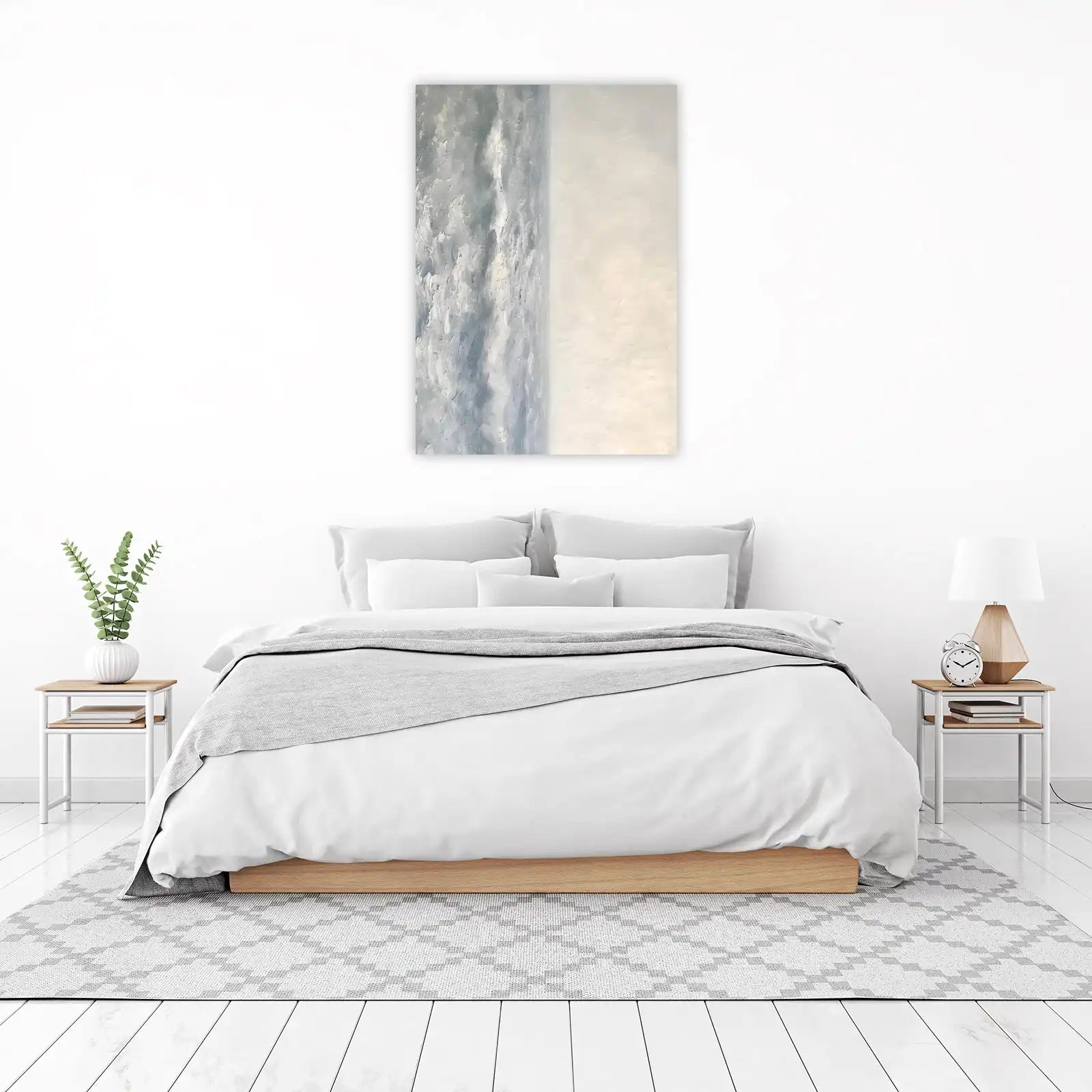 Serene Sky Abstract Textured Wall Art