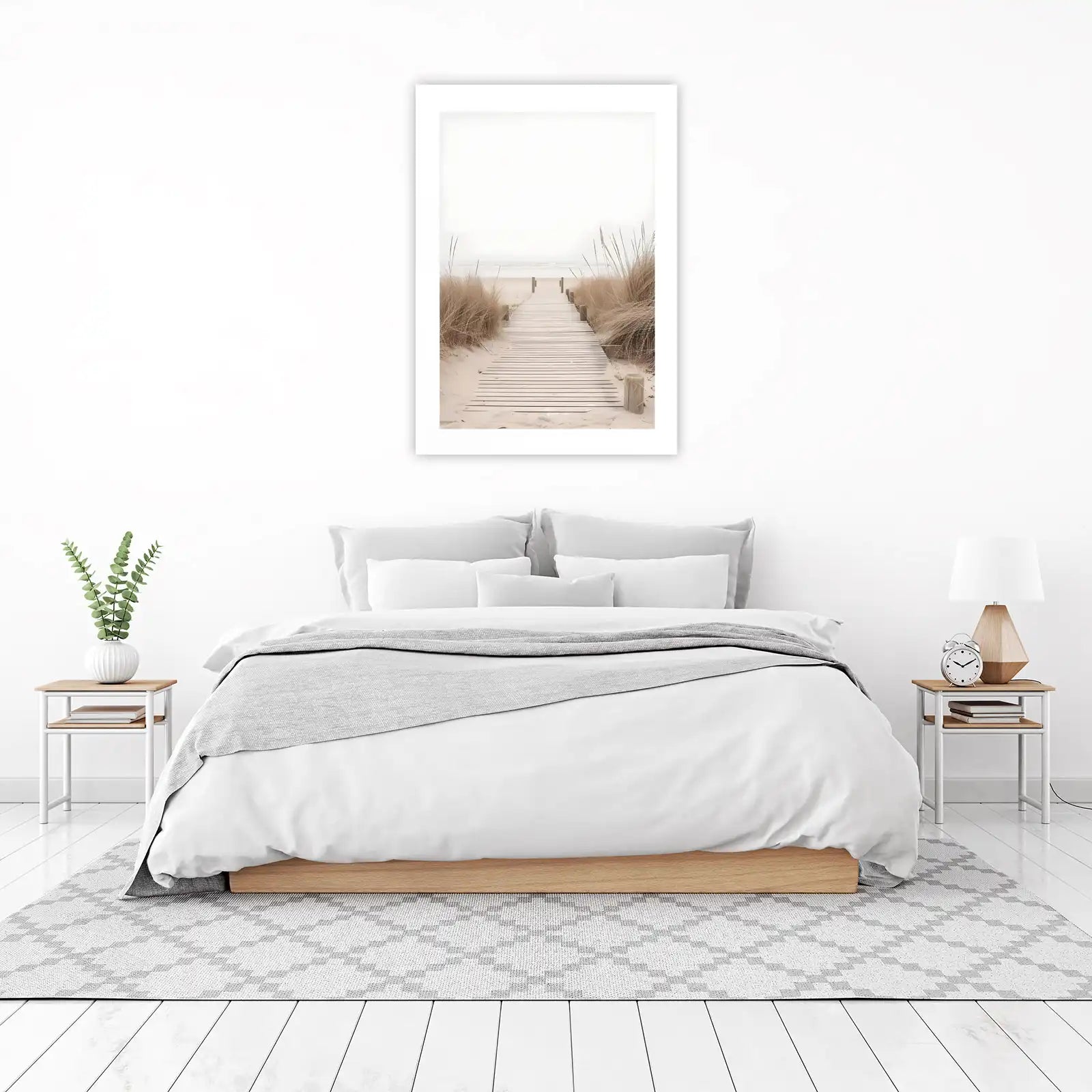 Serene Beach Pathway Wall Art
