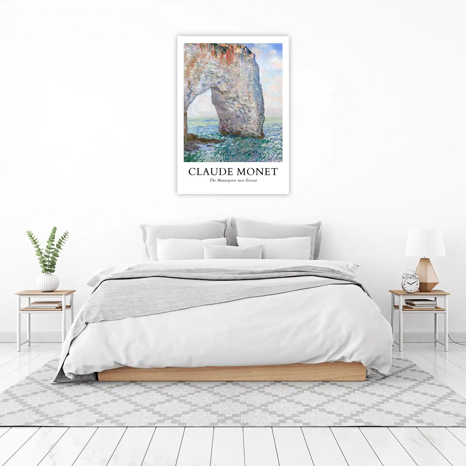 Monet's Étretat Arch Wall Art - Impressionist Coastal Art