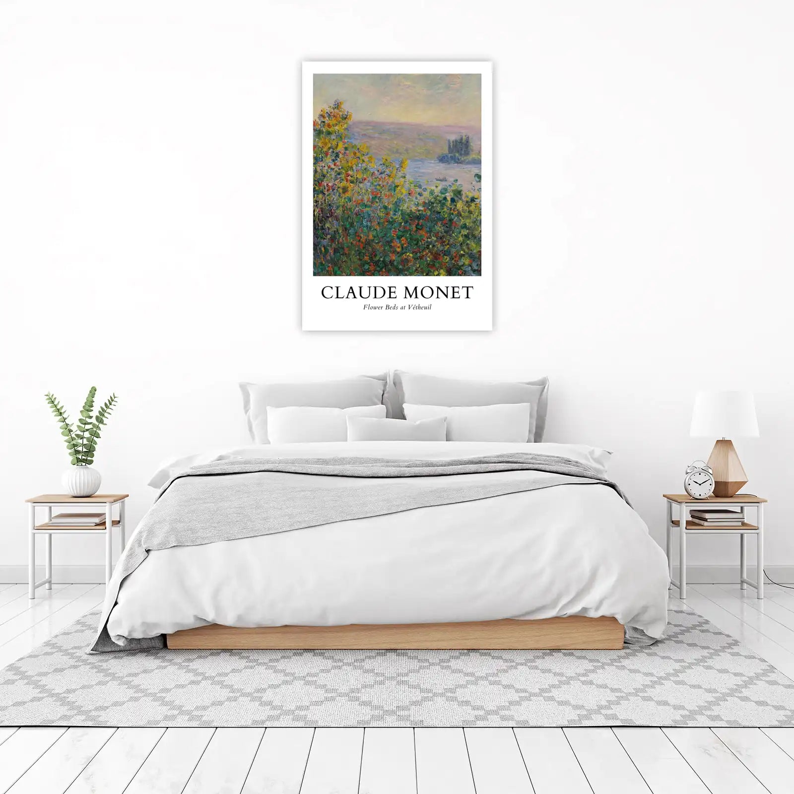 Monet Flower Beds at Vétheuil Wall Art