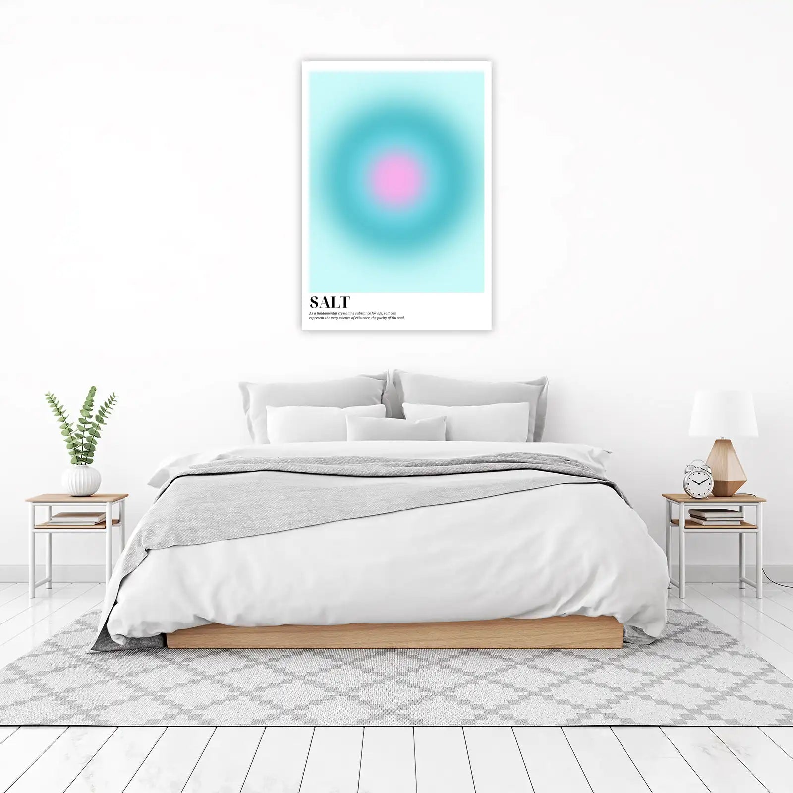Aura Gradient 'Salt' Art Wall Art