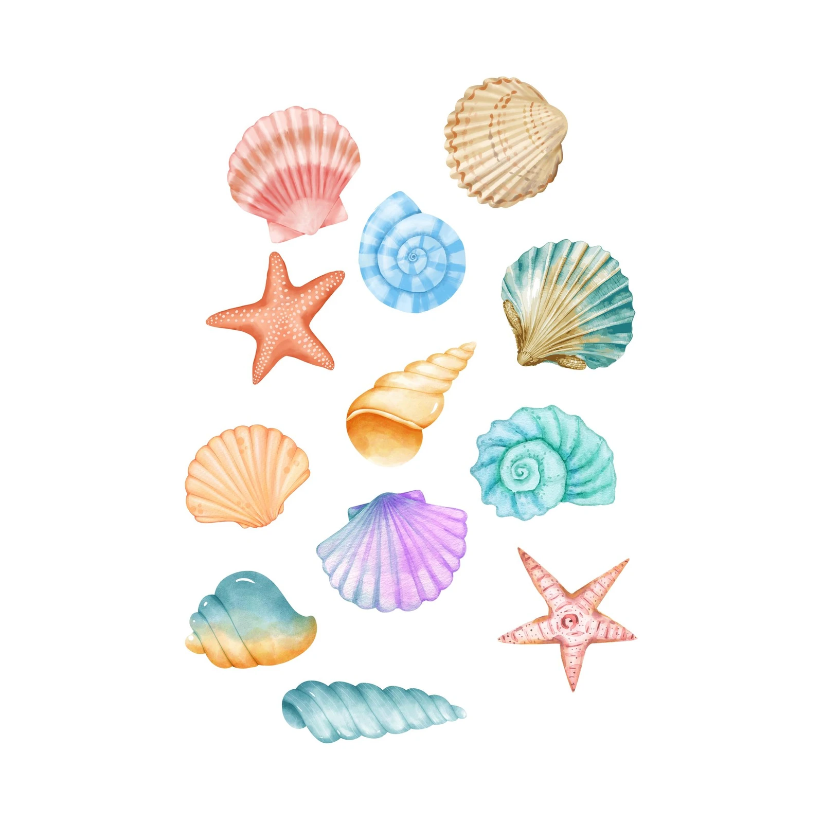 Coastal Dreams Seashell & Starfish Wall Art