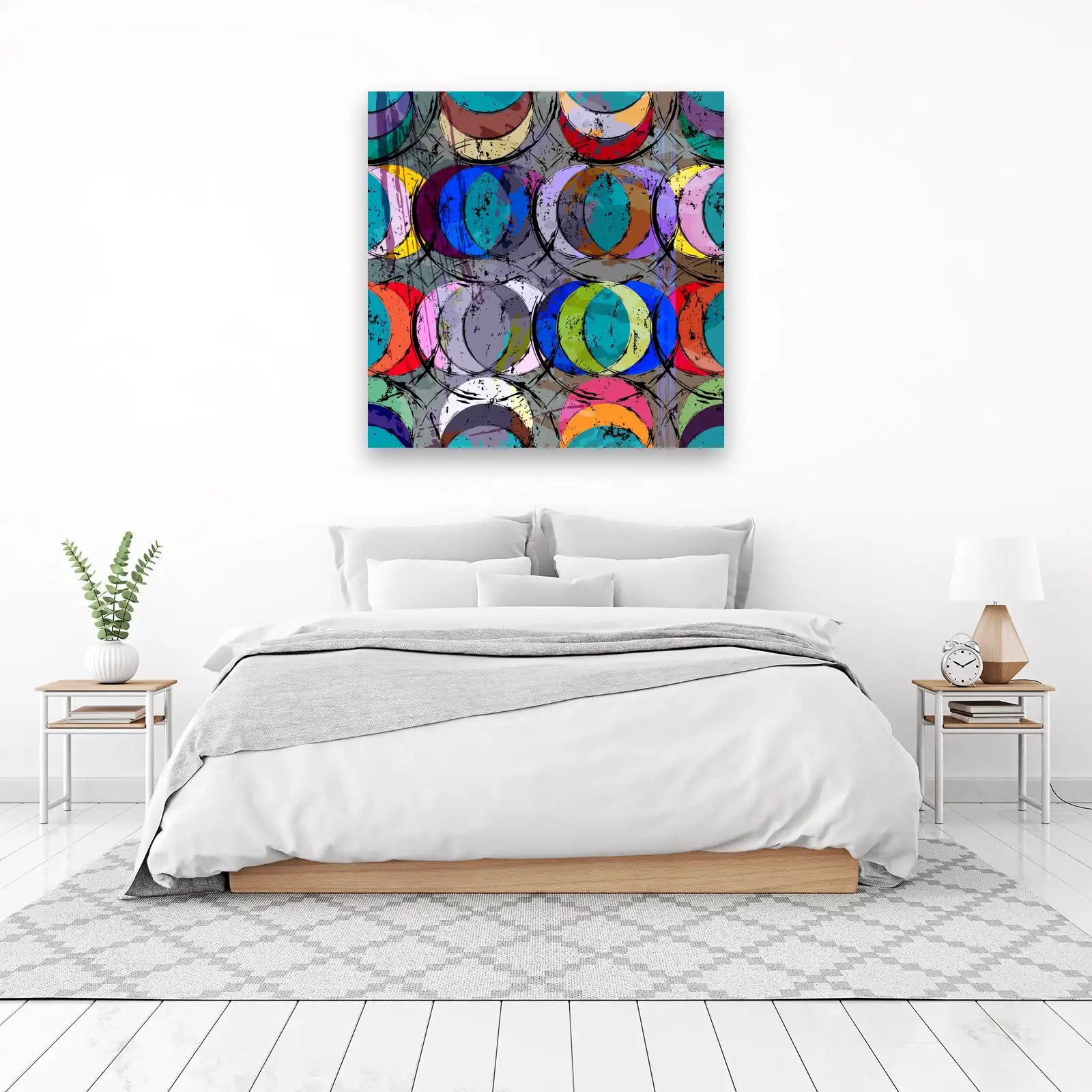 Abstract Circles Modern Art Wall Art