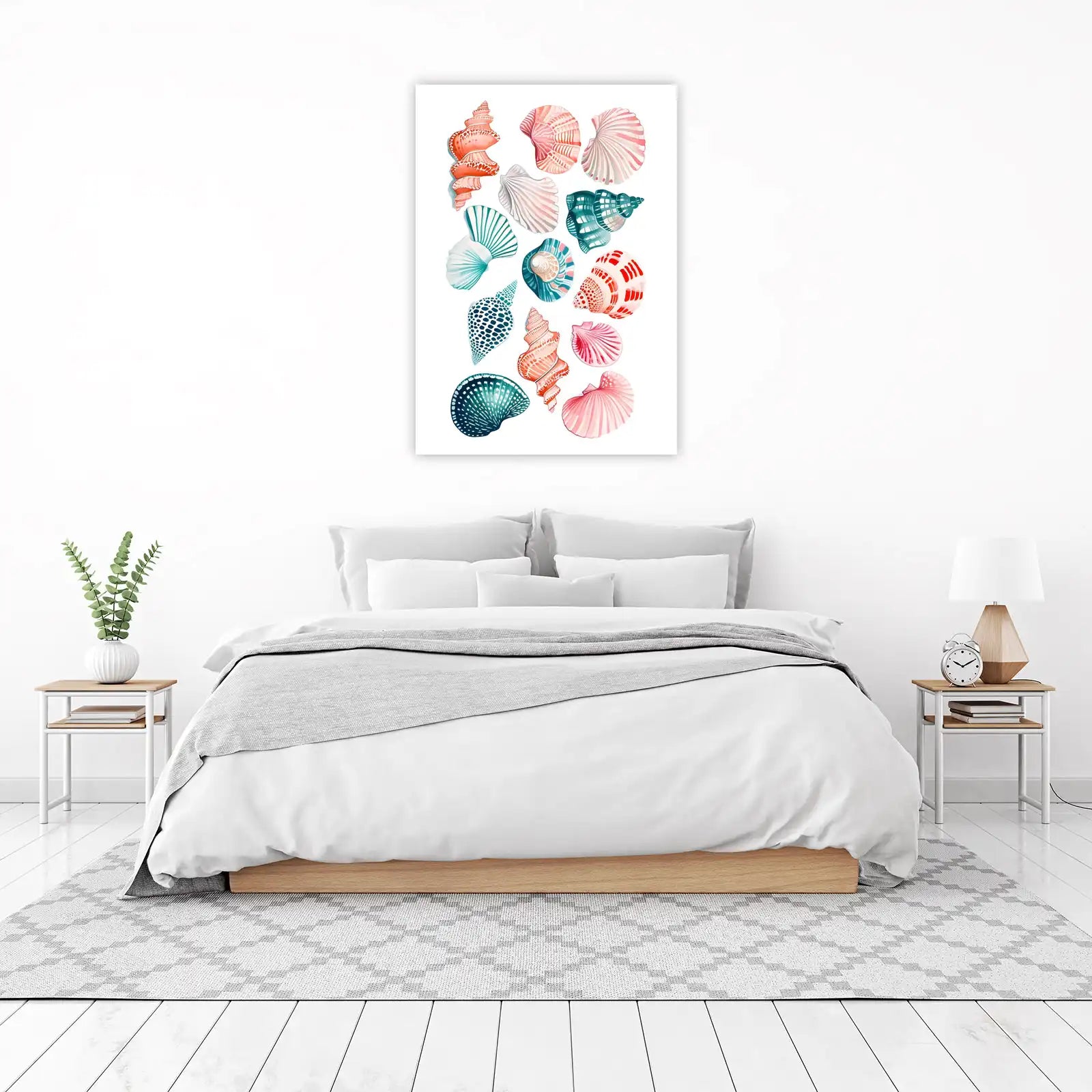 Coastal Seashell Collection Wall Art