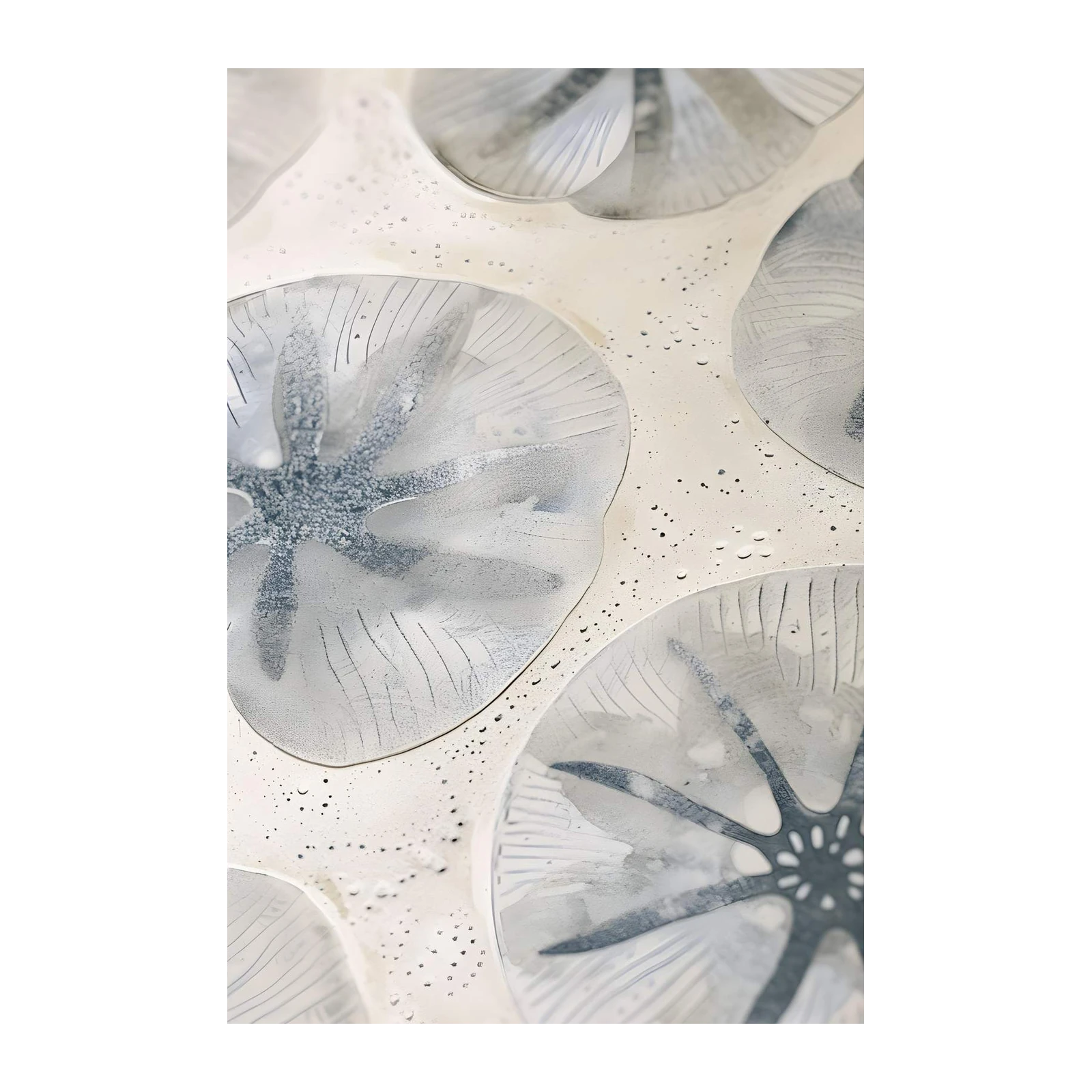 Abstract Water Lily Pond Wall Art | Serene Wall Art
