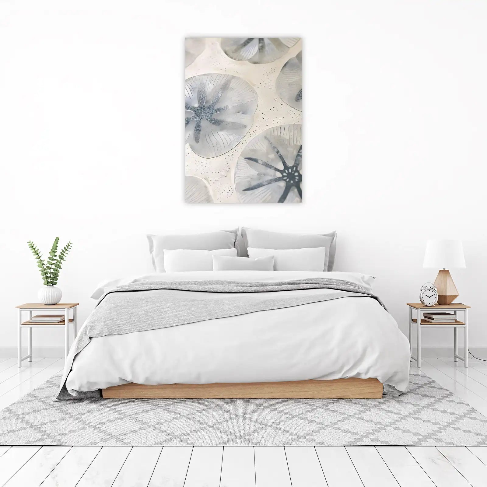 Abstract Water Lily Pond Wall Art | Serene Wall Art