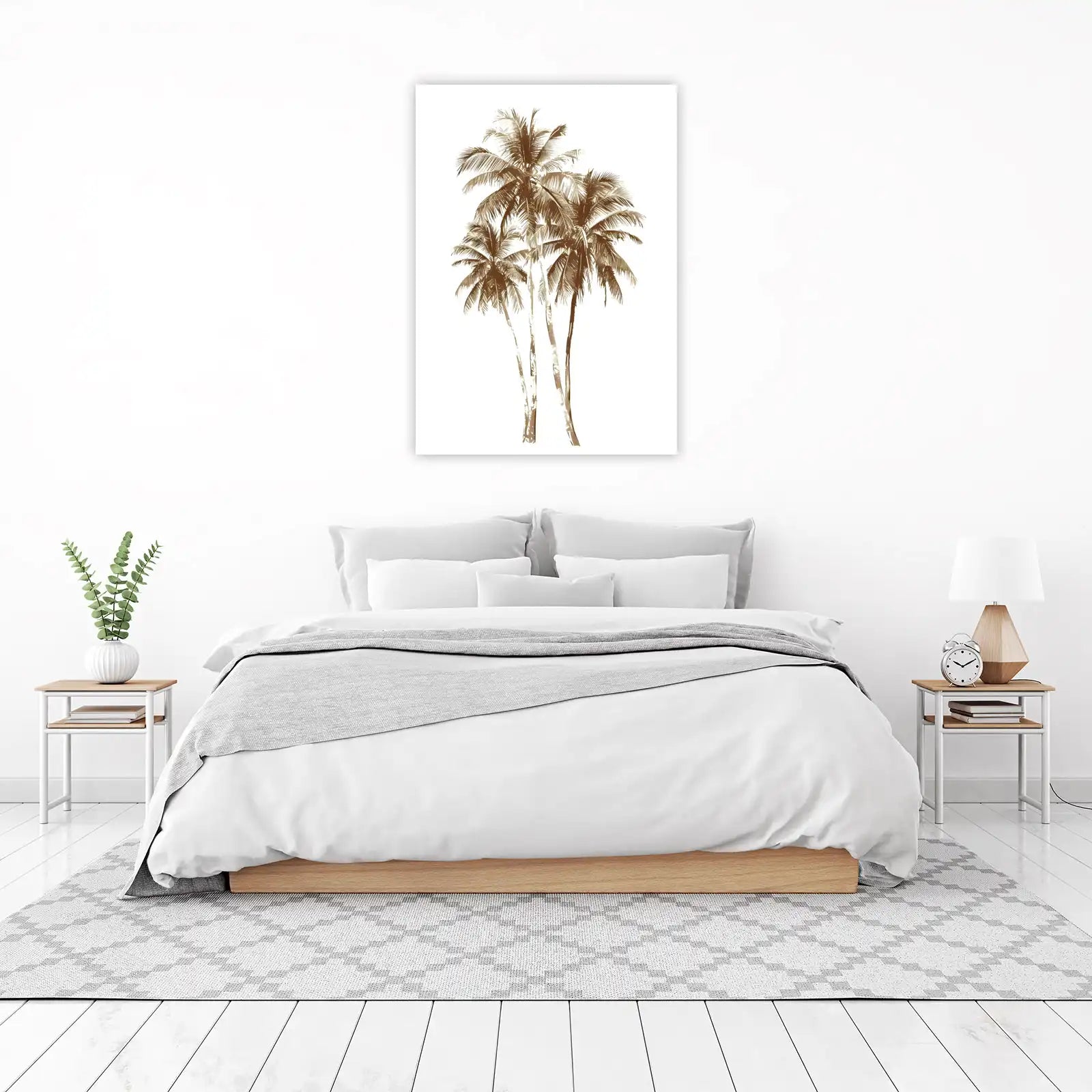 Tropical Palm Trees Vintage Wall Art