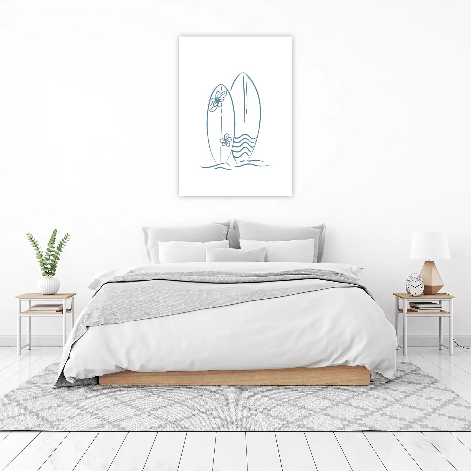 Coastal Surfboard Duo Wall Art