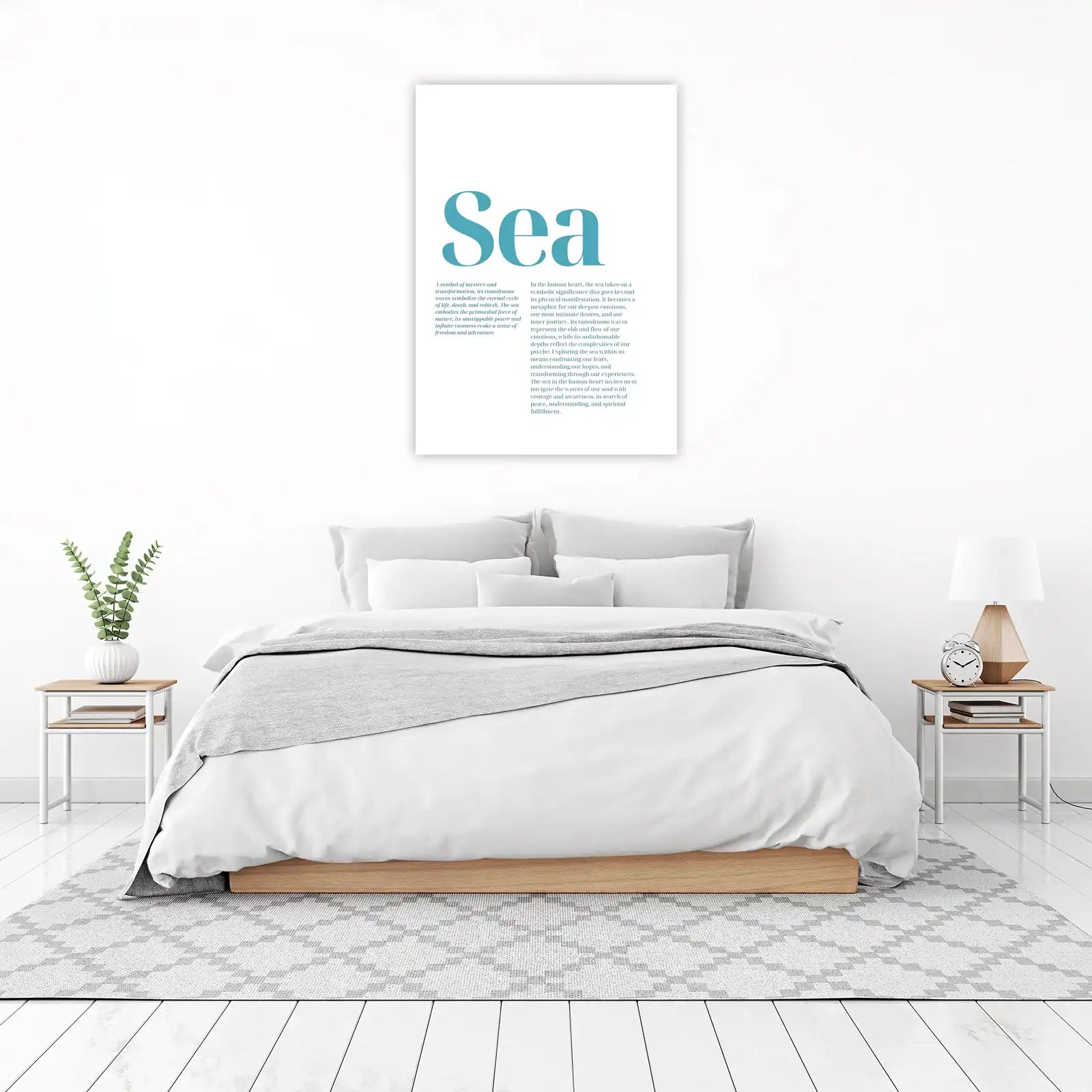 Serene Sea Word Art Wall Art
