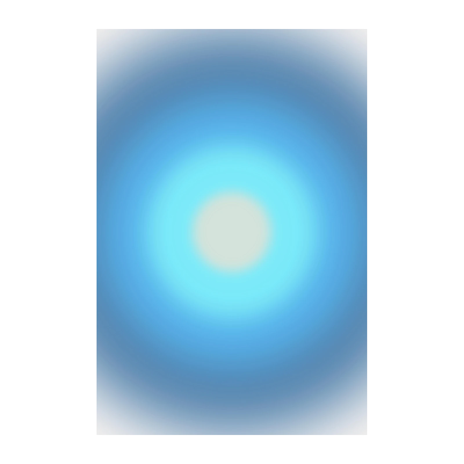 Serene Blue Gradient Aura Wall Art