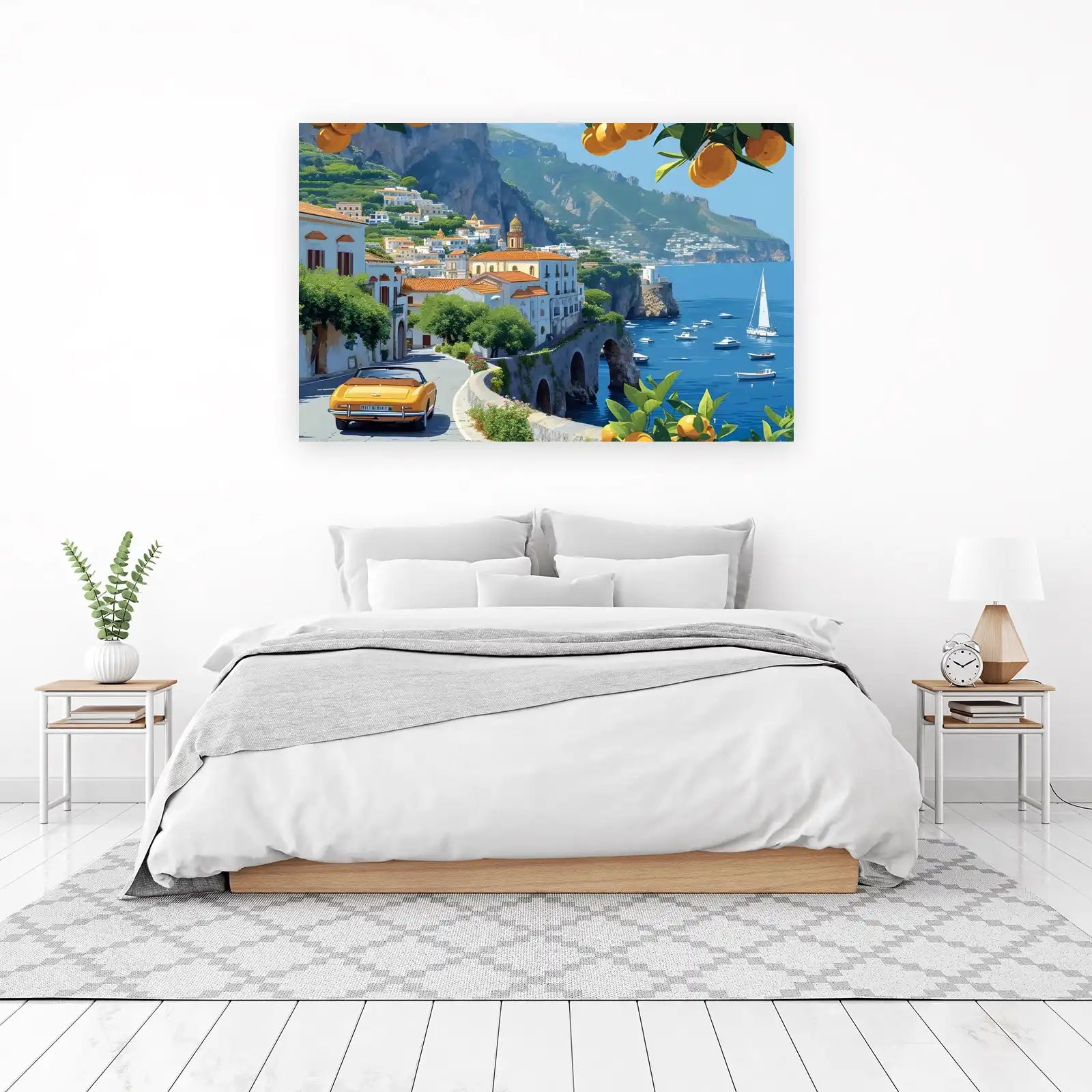 Amalfi Coast Citrus Drive Wall Art